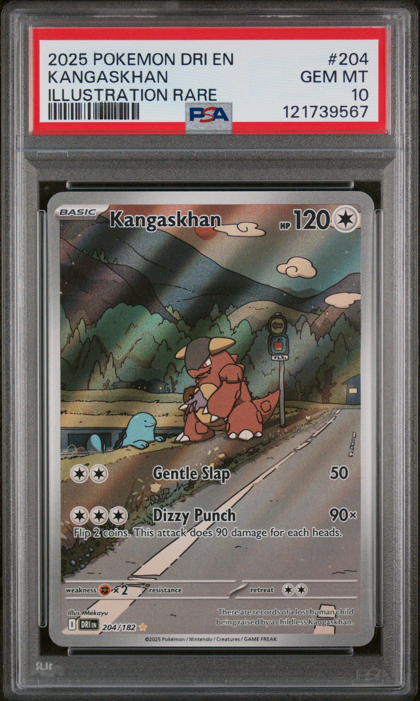 2025 Pokemon Dri En-destined Rivals 204 Kangaskhan Illustration