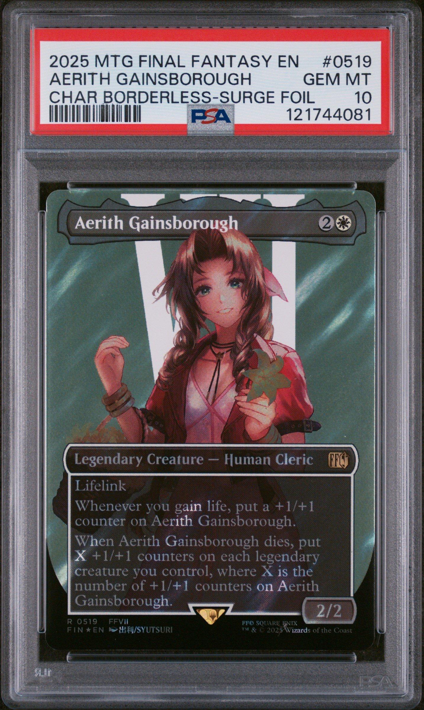 MTG エアリスAerith Gainsborough Surge FOIL FOIL] Aerith Gainsborough Full Art MTG Final Fantasy VII EN