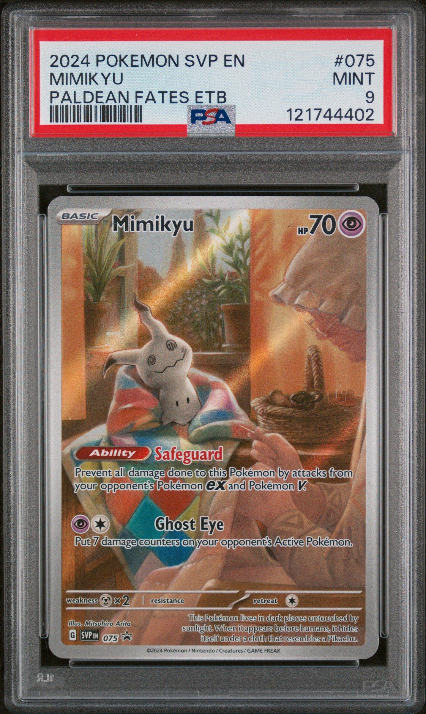 2024 Pokemon Svp En-sv Black Star Promo 075 Mimikyu Paldean Fates