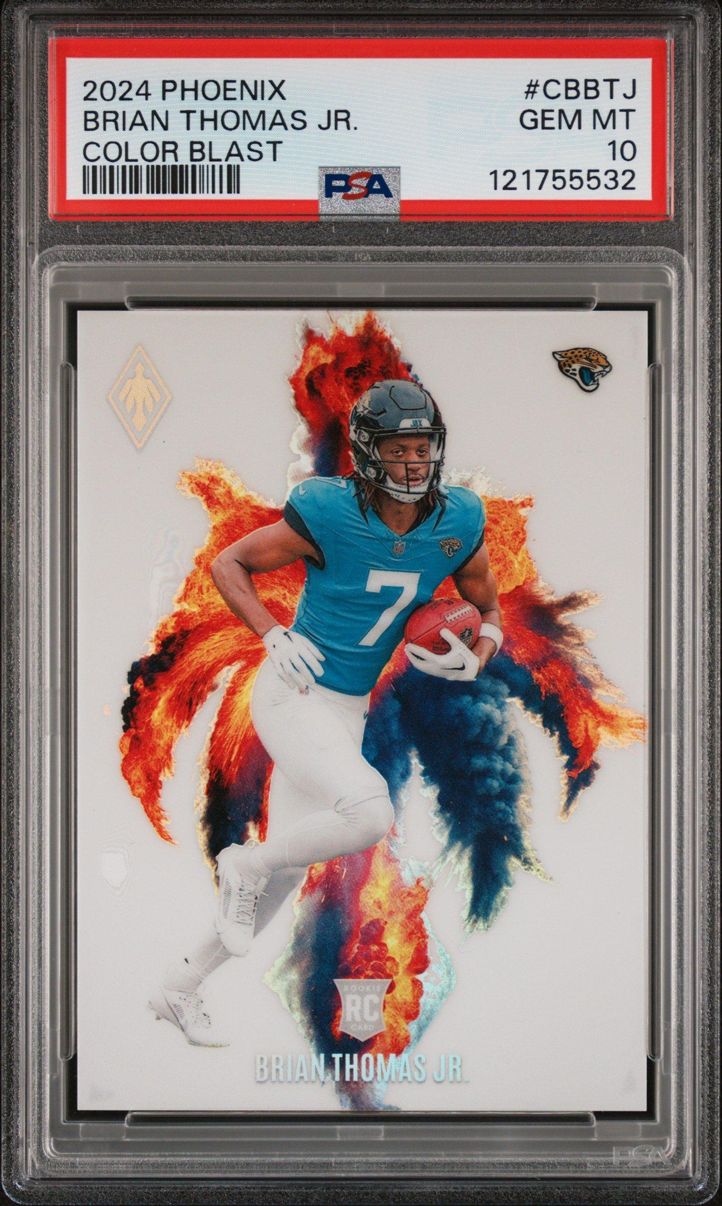 2024 Panini Phoenix Color Blast Cbbtj Brian Thomas Jr. PSA 10