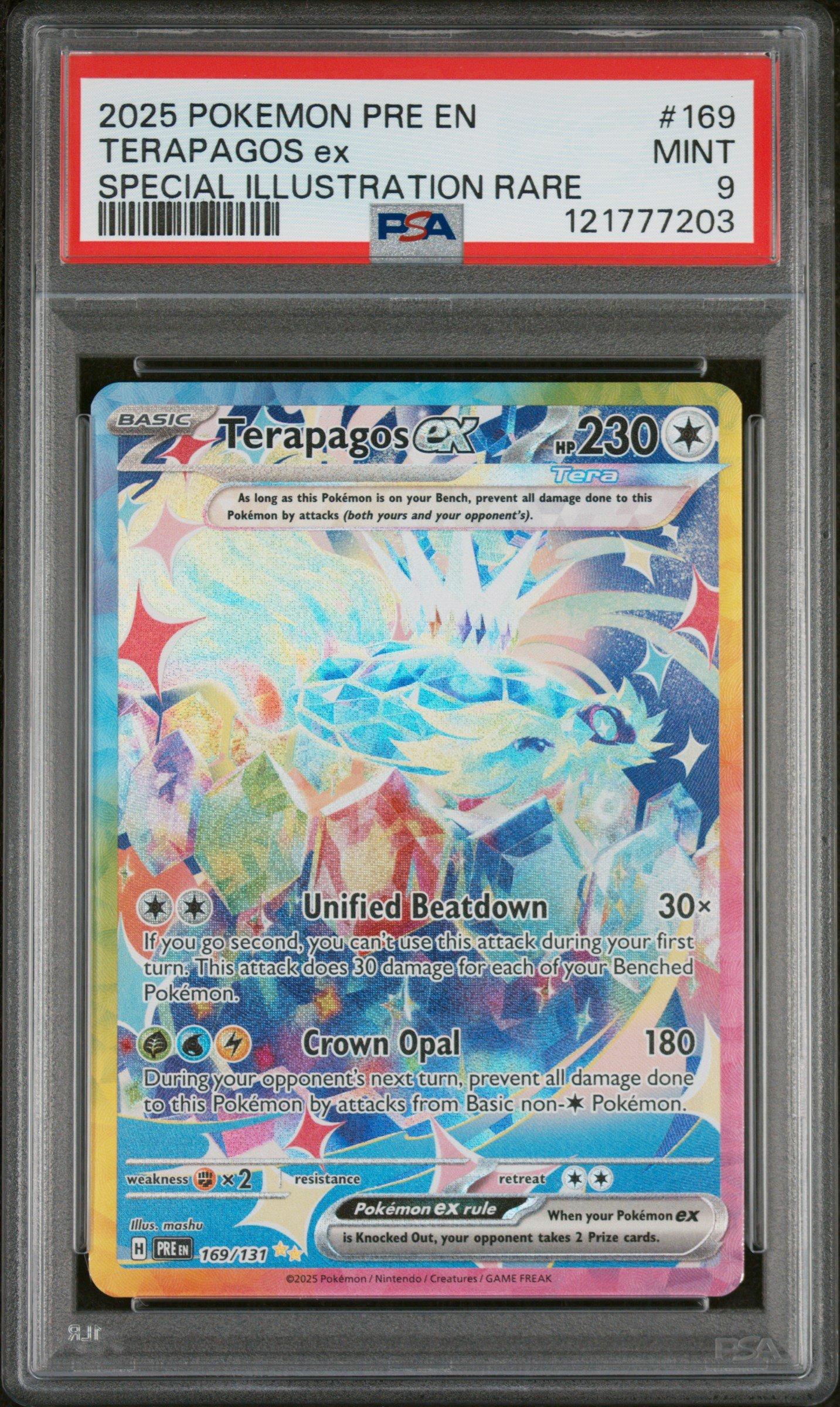 2025 Pokemon Pre En-prismatic Evolutions 169 Terapagos Ex Special