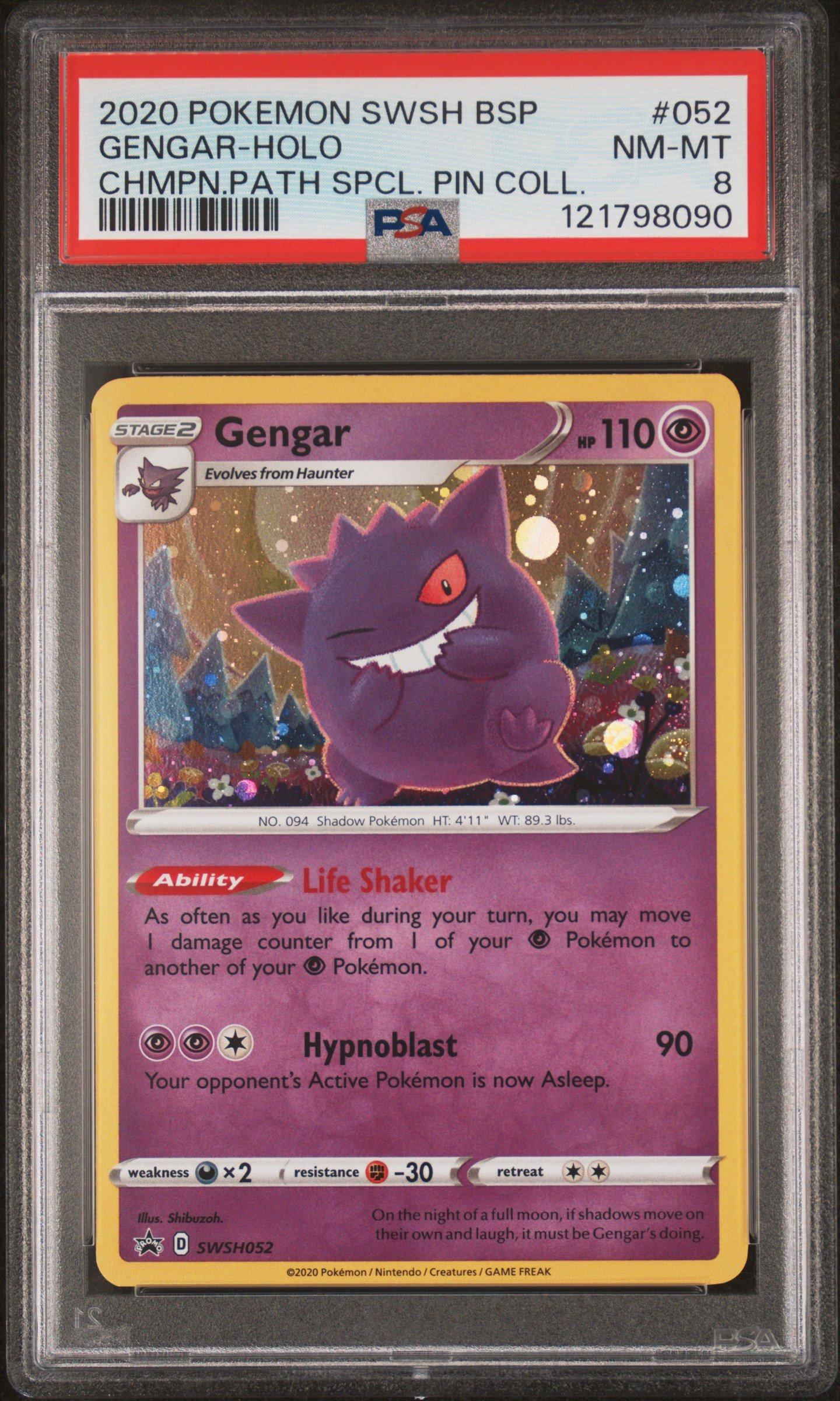 2020 Pokemon Swsh Black Star Promo 052 Gengar-holo Champion's Path