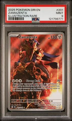 2025 Pokemon Dri En-destined Rivals 201 Zamazenta Illustration