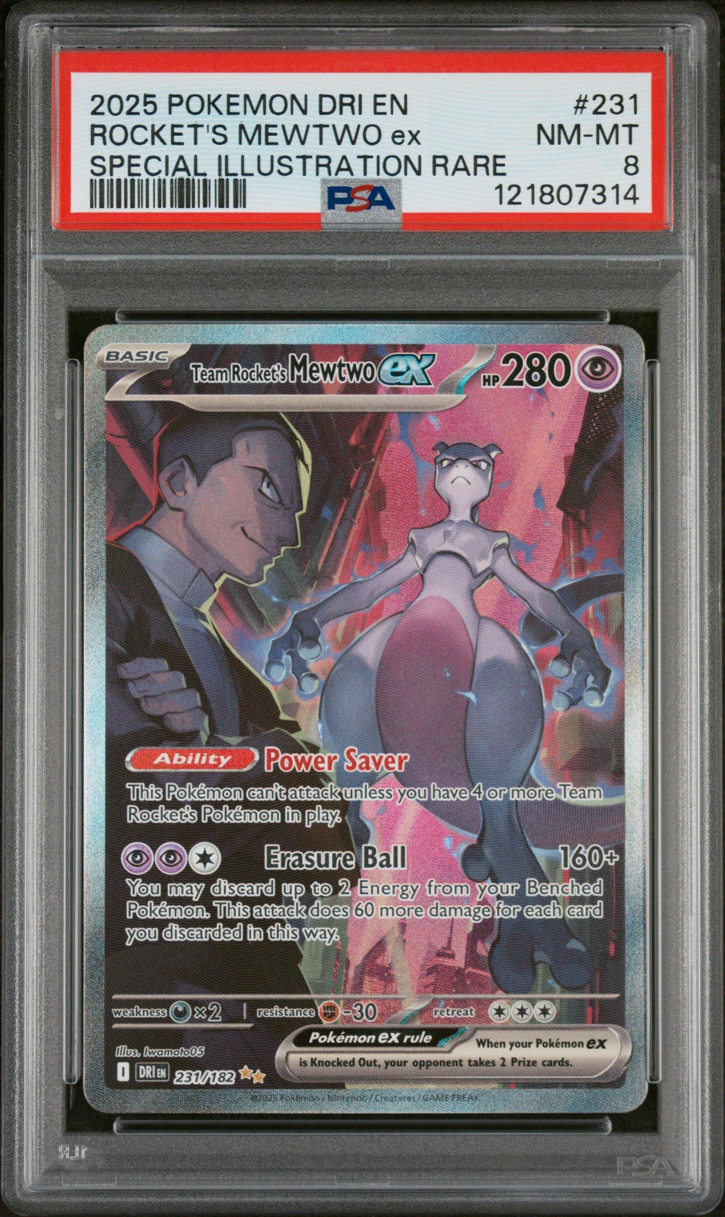 2025 Pokemon Dri En-destined Rivals 231 Team Rocket's Mewtwo Ex