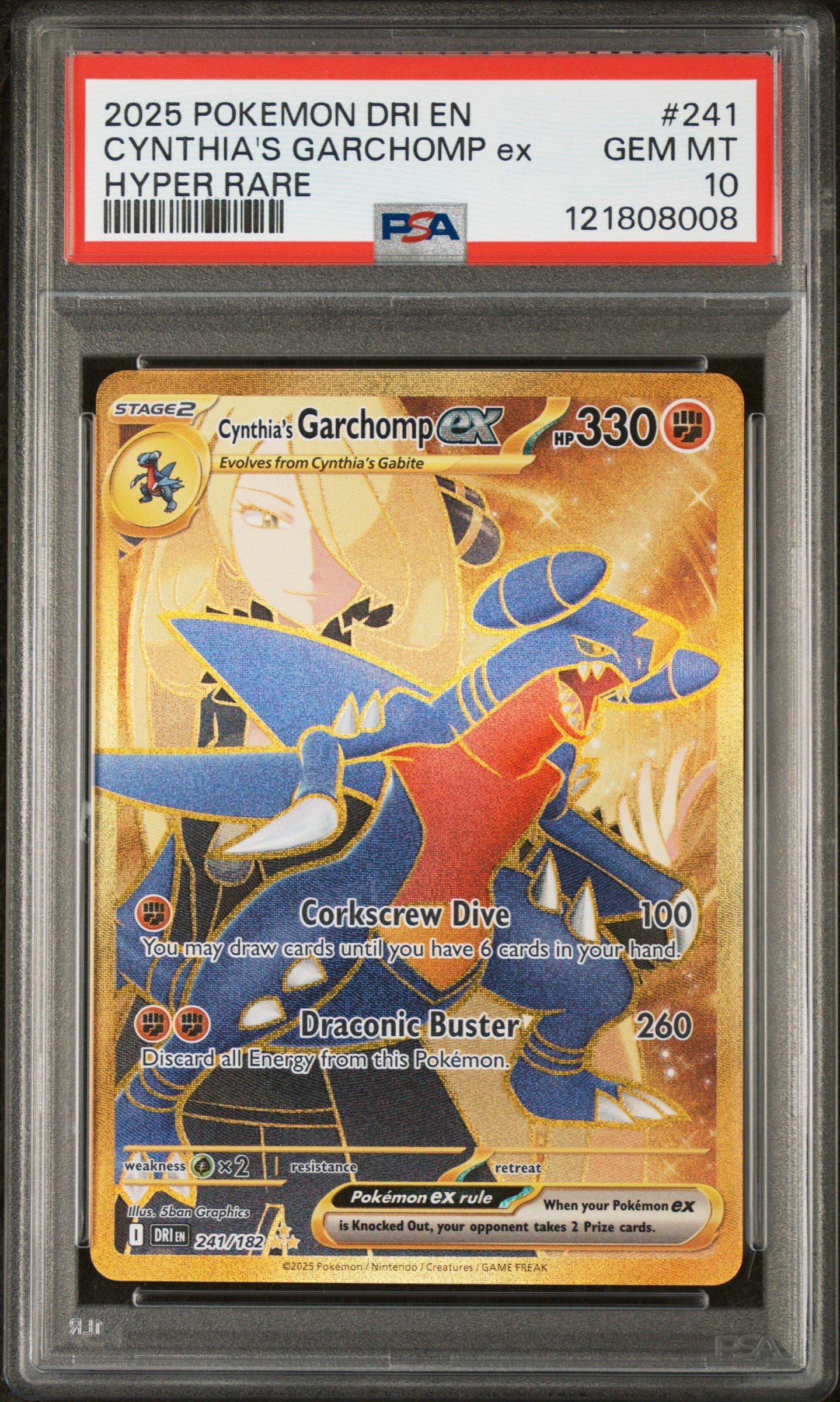 2025 Pokemon Dri En-destined Rivals 241 Cynthia's Garchomp Ex