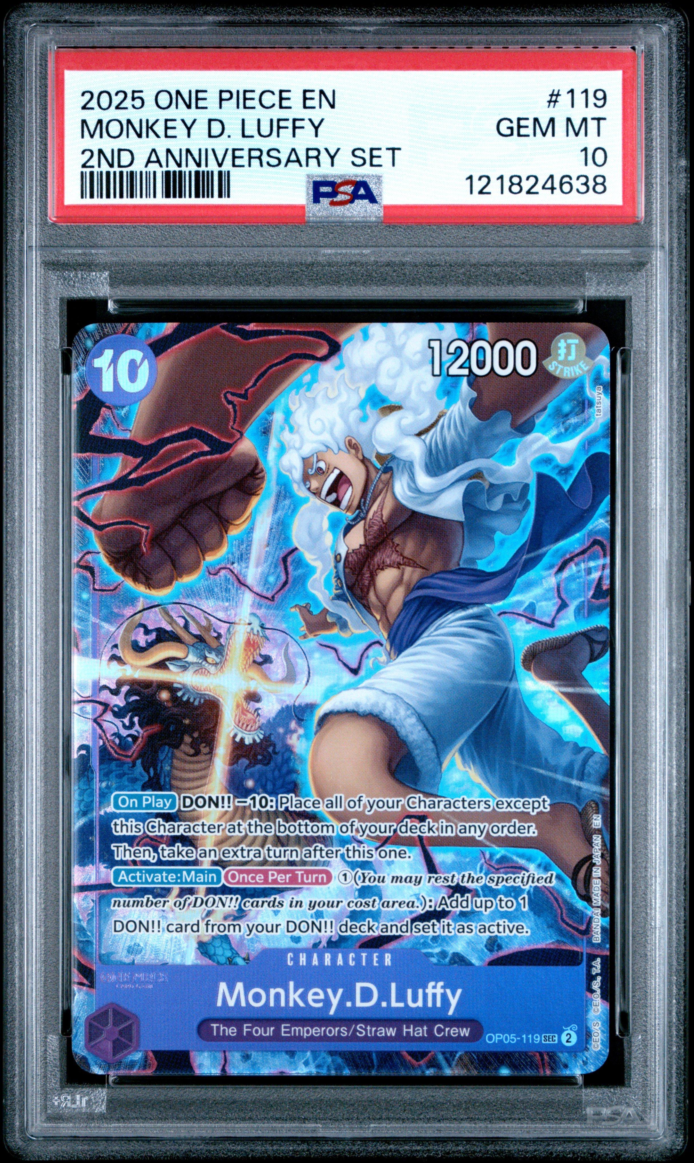 2025 One Piece English Version 2nd Anniversary Set 119 Monkey D