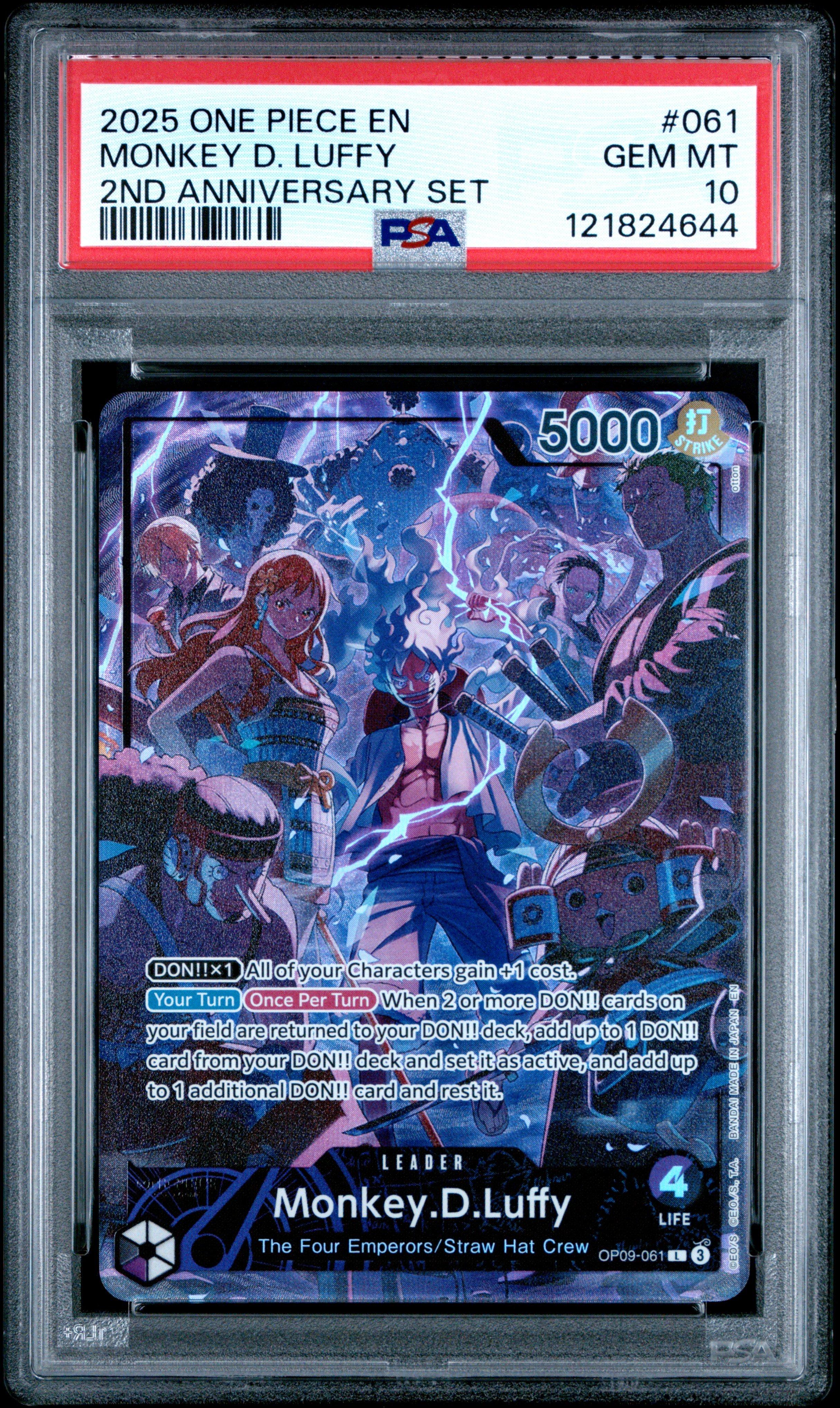 2025 One Piece English Version 2nd Anniversary Set 061 Monkey D