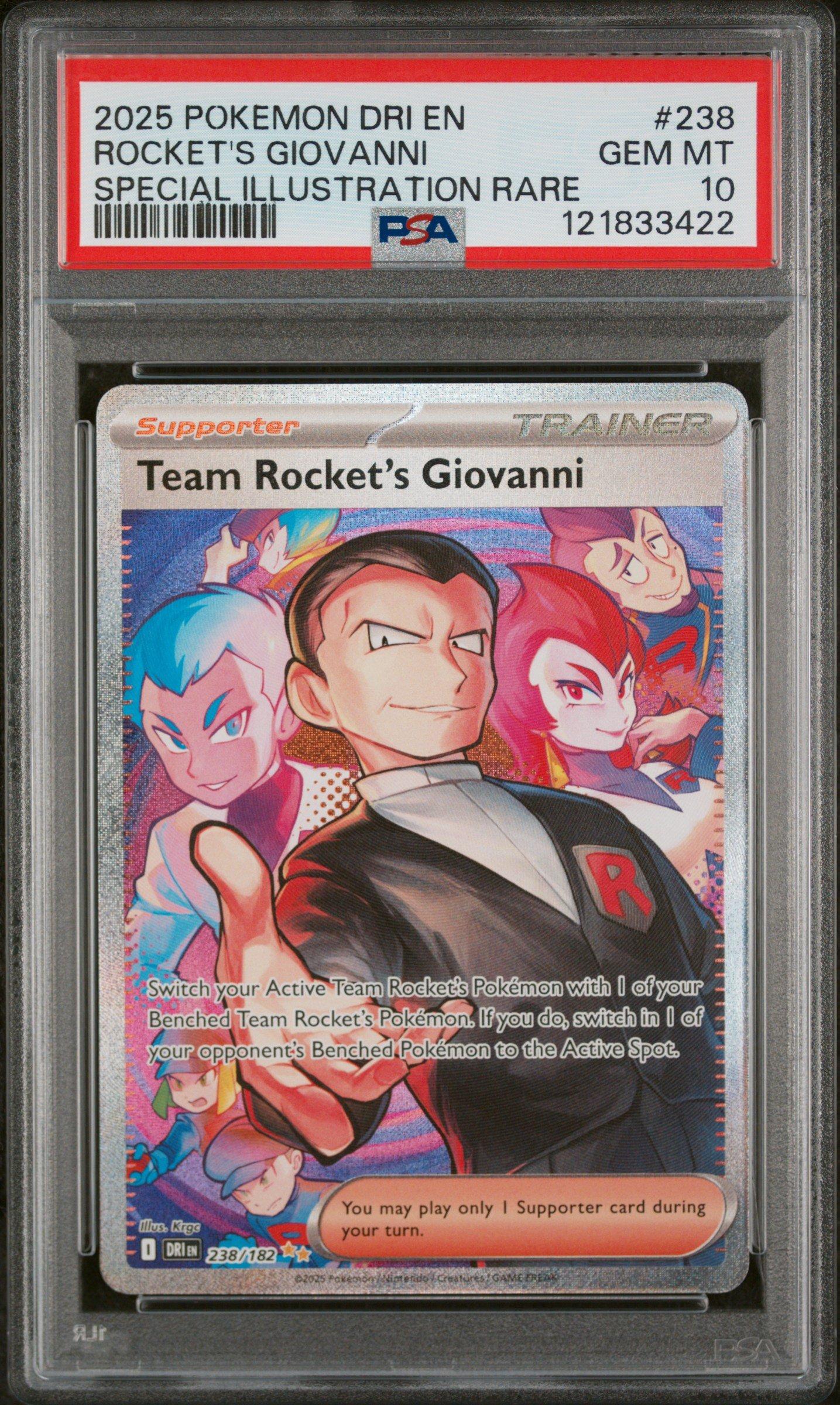 2025 Pokemon Dri En-destined Rivals 238 Team Rocket's Giovanni