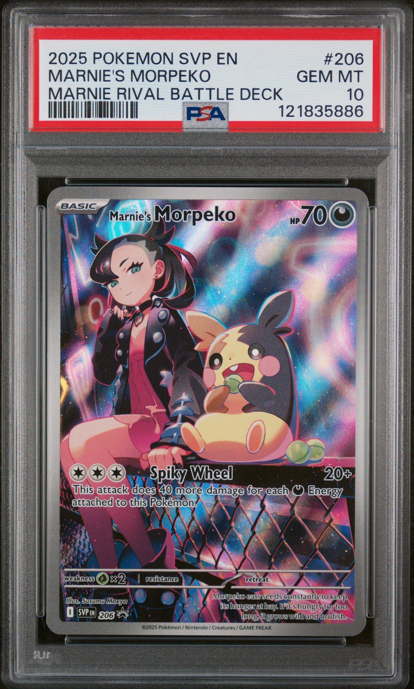 2025 Pokemon Svp En-sv Black Star Promo 206 Marnie's Morpeko