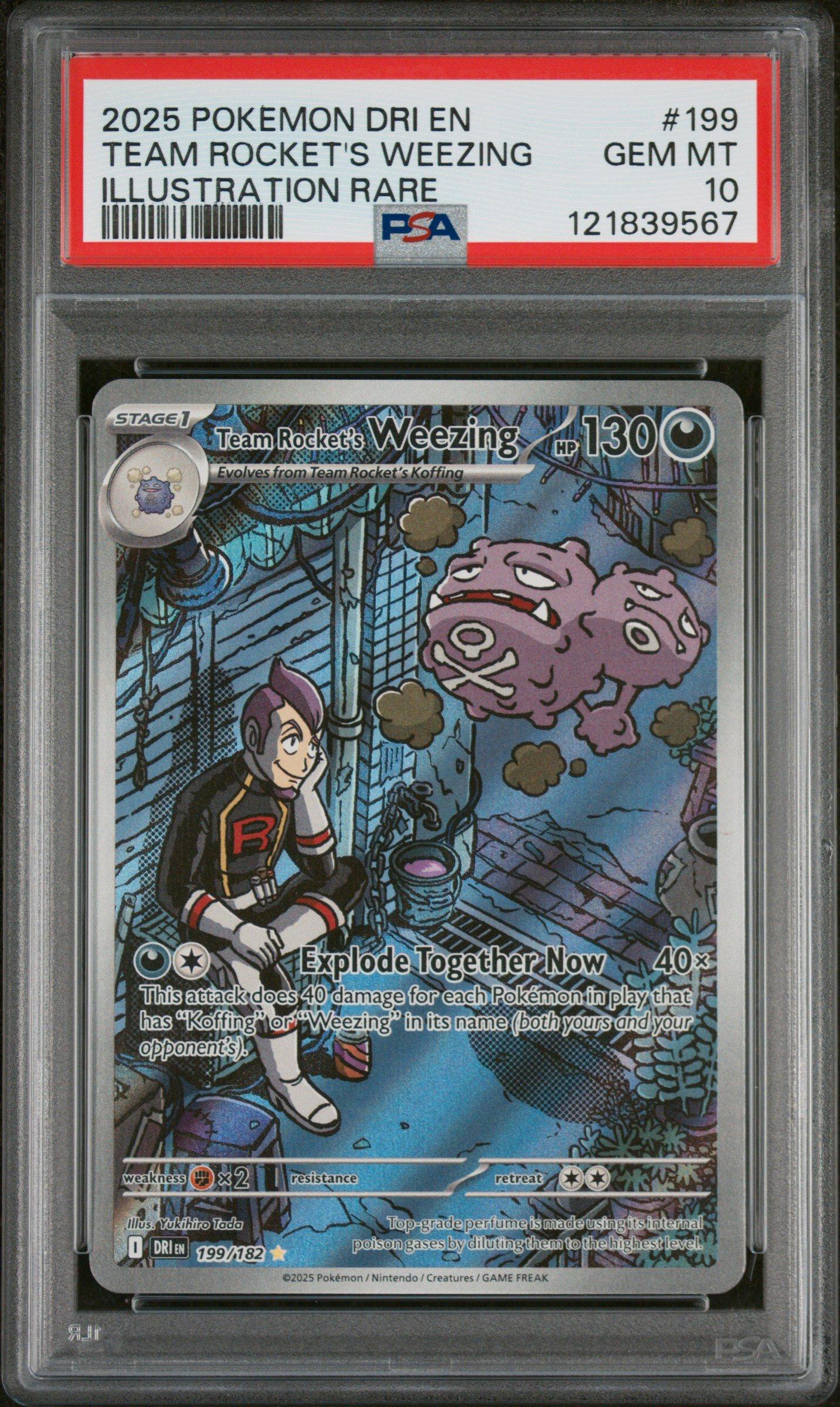 ソーダpsa10 2025 Pokemon Dri En-destined Rivals 199 Team Rocket's