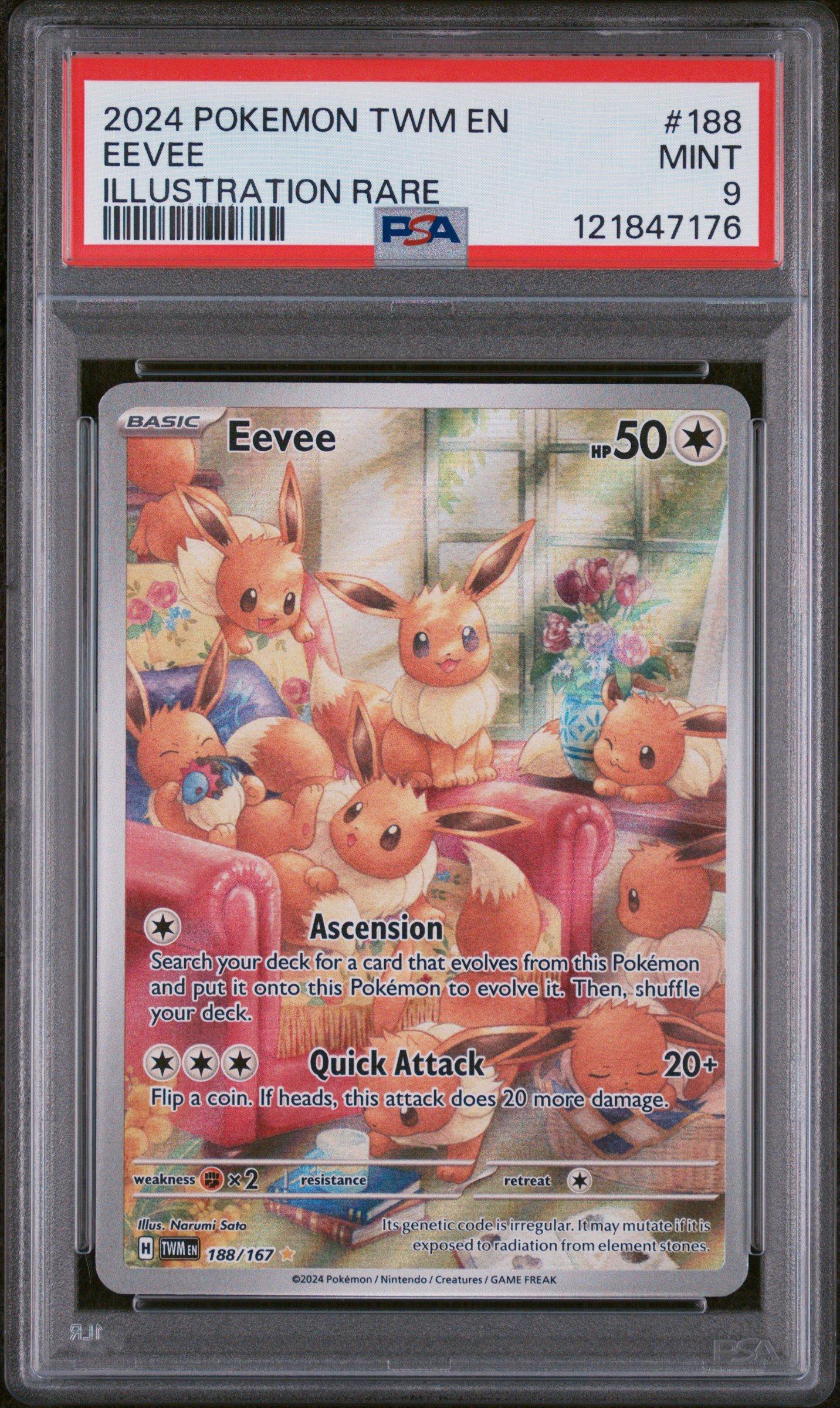 2024 Pokemon Twm En-twilight Masquerade 188 Eevee Illustration