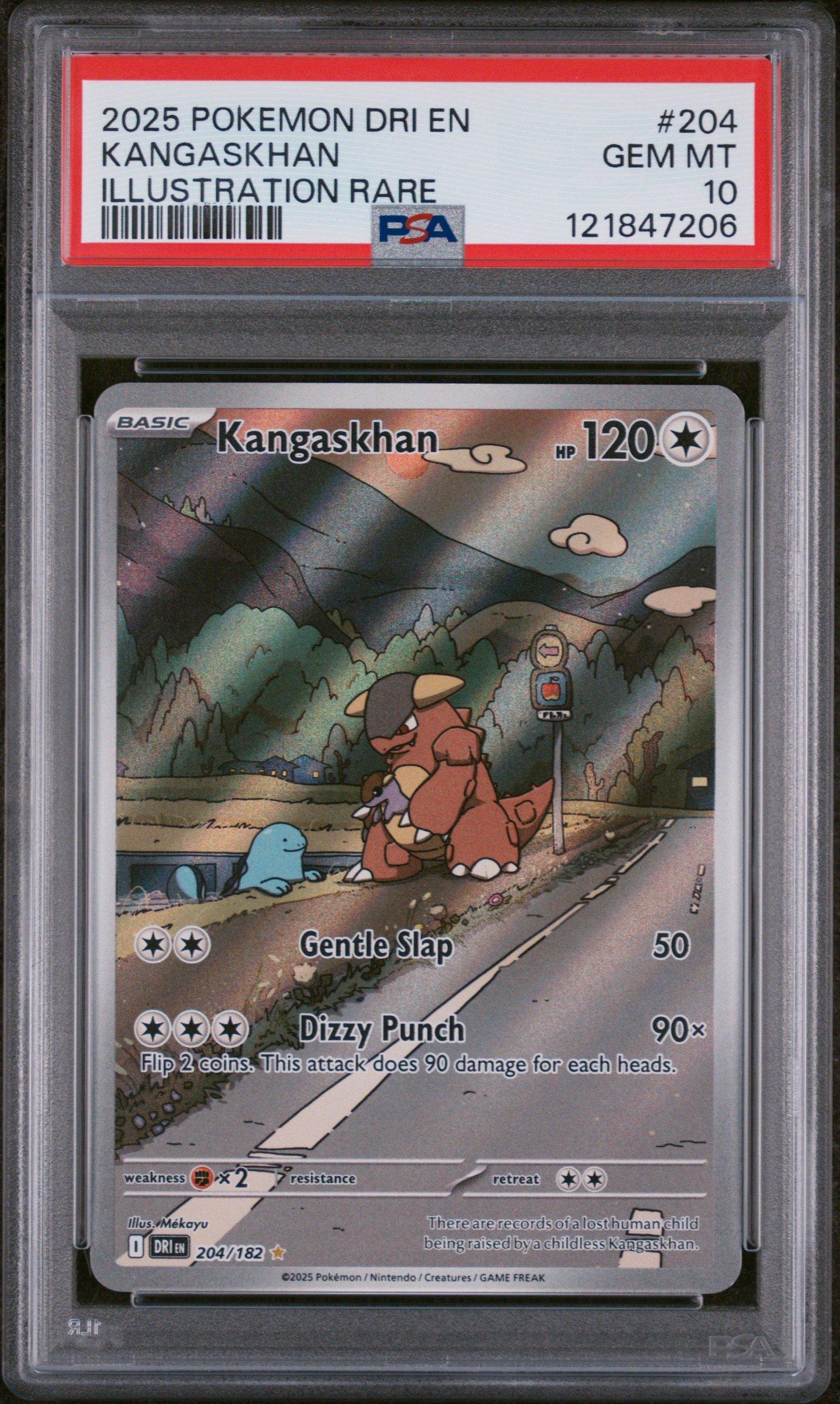 2025 Pokemon Dri En-destined Rivals 204 Kangaskhan Illustration