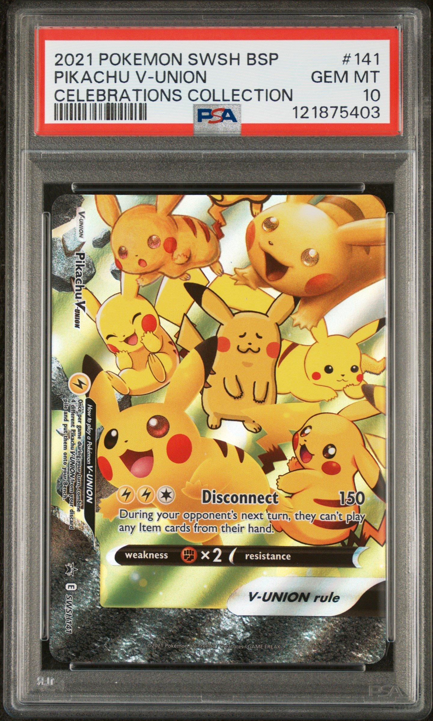 【PSA10】連番2021 Pokémon Pikachu Vunion PSA10】連番2021 Pokémon Pikachu Vunion 2021 Pikachu V-UNION PSA 10
