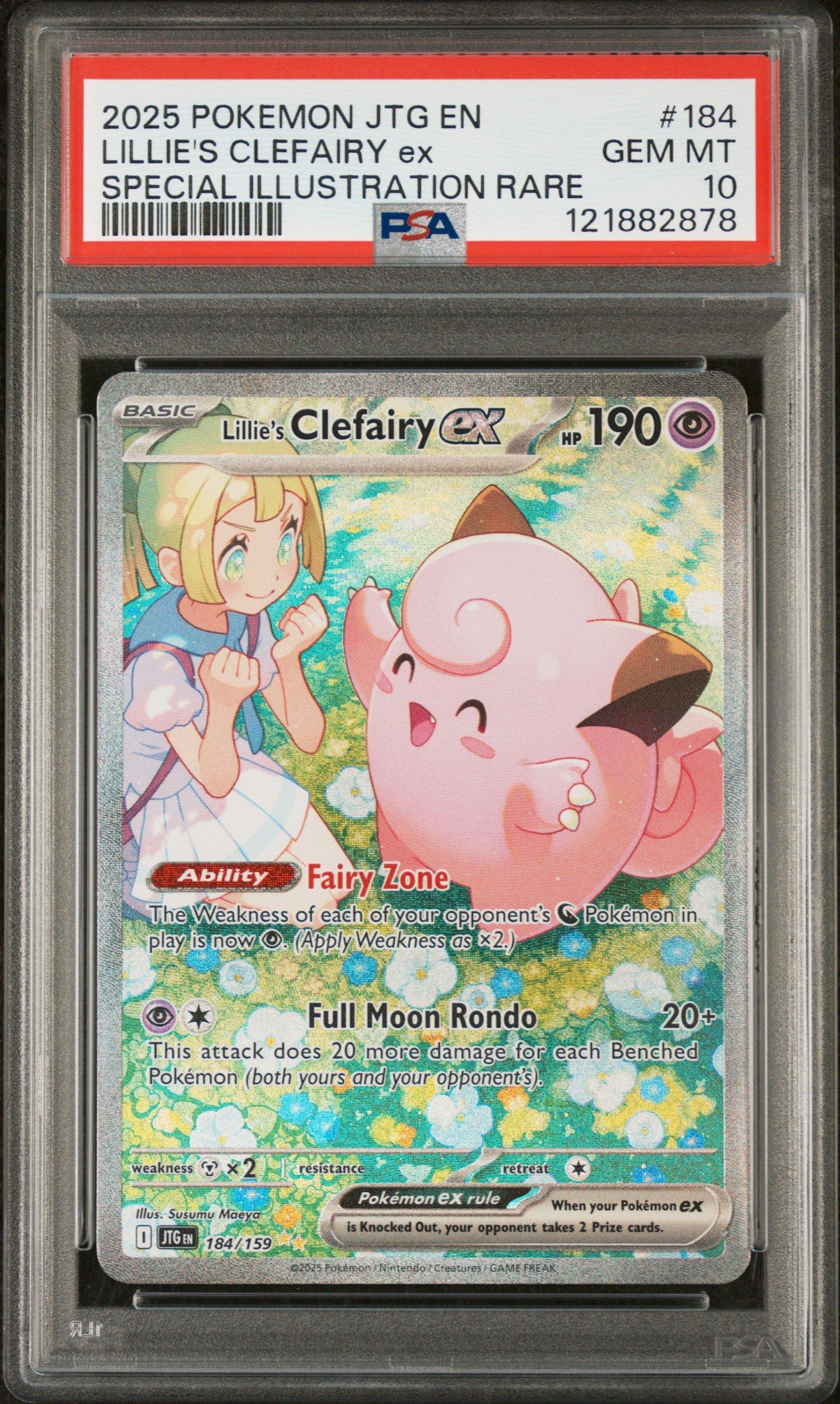 2025 Pokemon Jtg En-journey Together 184 Lillie's Clefairy Ex