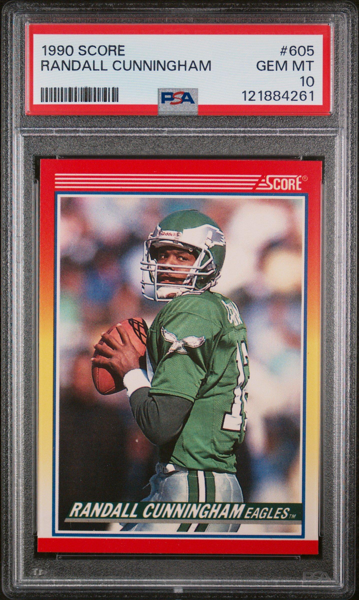 1990 Score 605 Randall Cunningham PSA 10