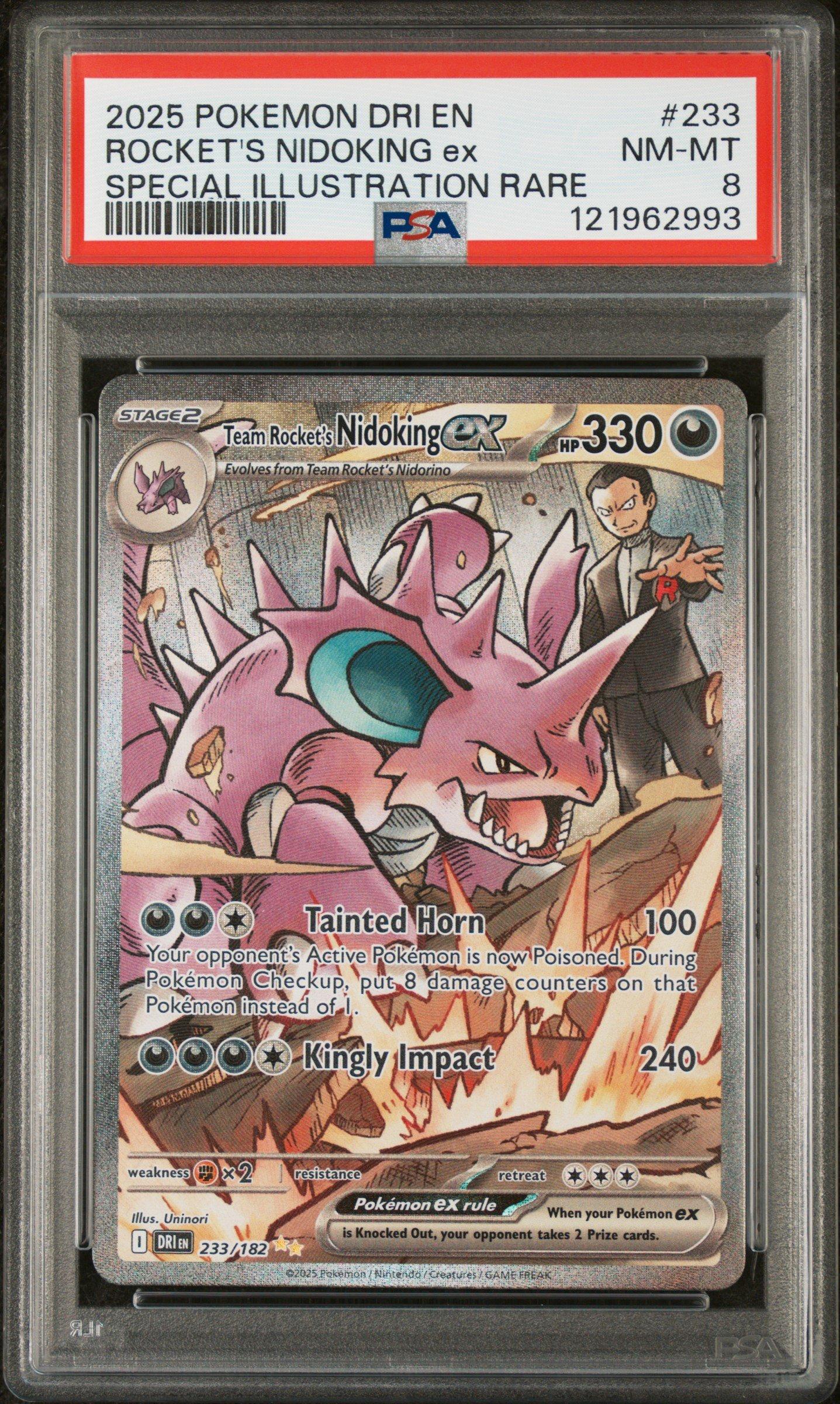 2025 Pokemon Dri En-destined Rivals 233 Team Rocket's Nidoking Ex