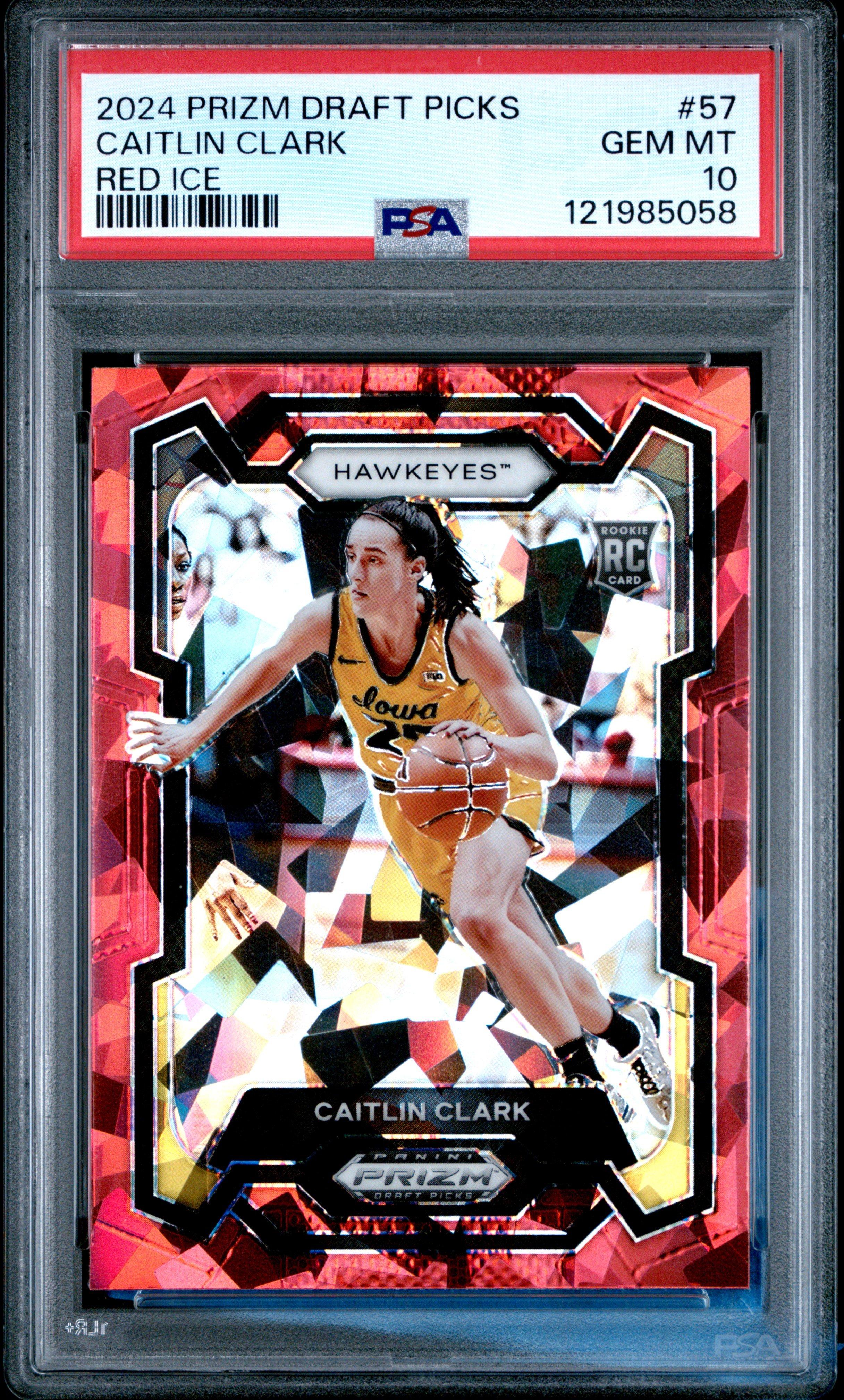2024 Panini Caitlin Clark Collection - Caitlin Clark #H3 2024 PANINI Caitlin  Clark ROOKIE Card #DN-1 - Graded GEM-MT 10 (Draft Night, COA, Indiana Fever)