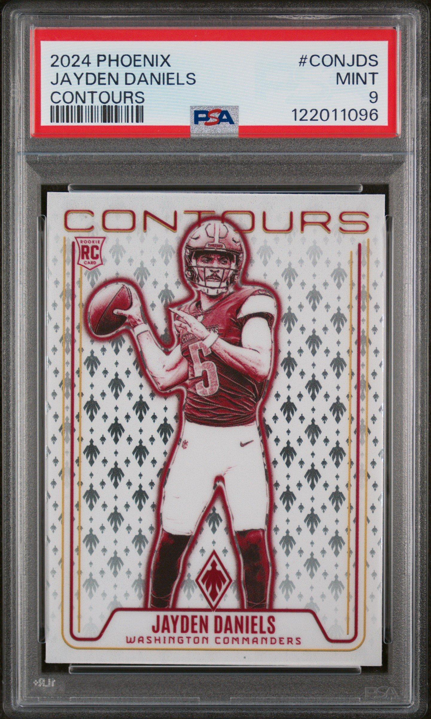 2024 Panini Phoenix Contours Conjds Jayden Daniels PSA 9