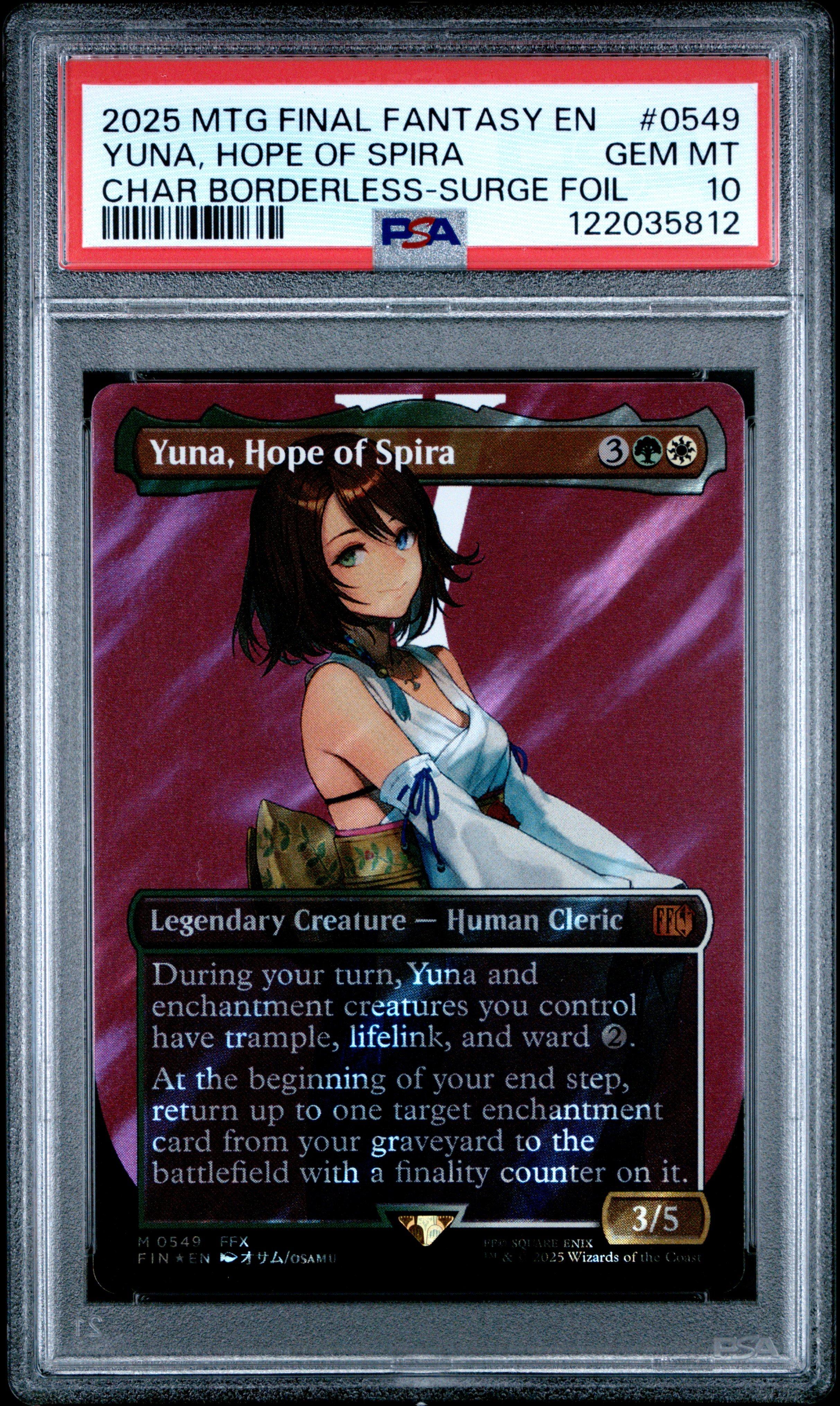 2025 Magic The Gathering Final Fantasy 0549 Yuna, Hope Of Spira