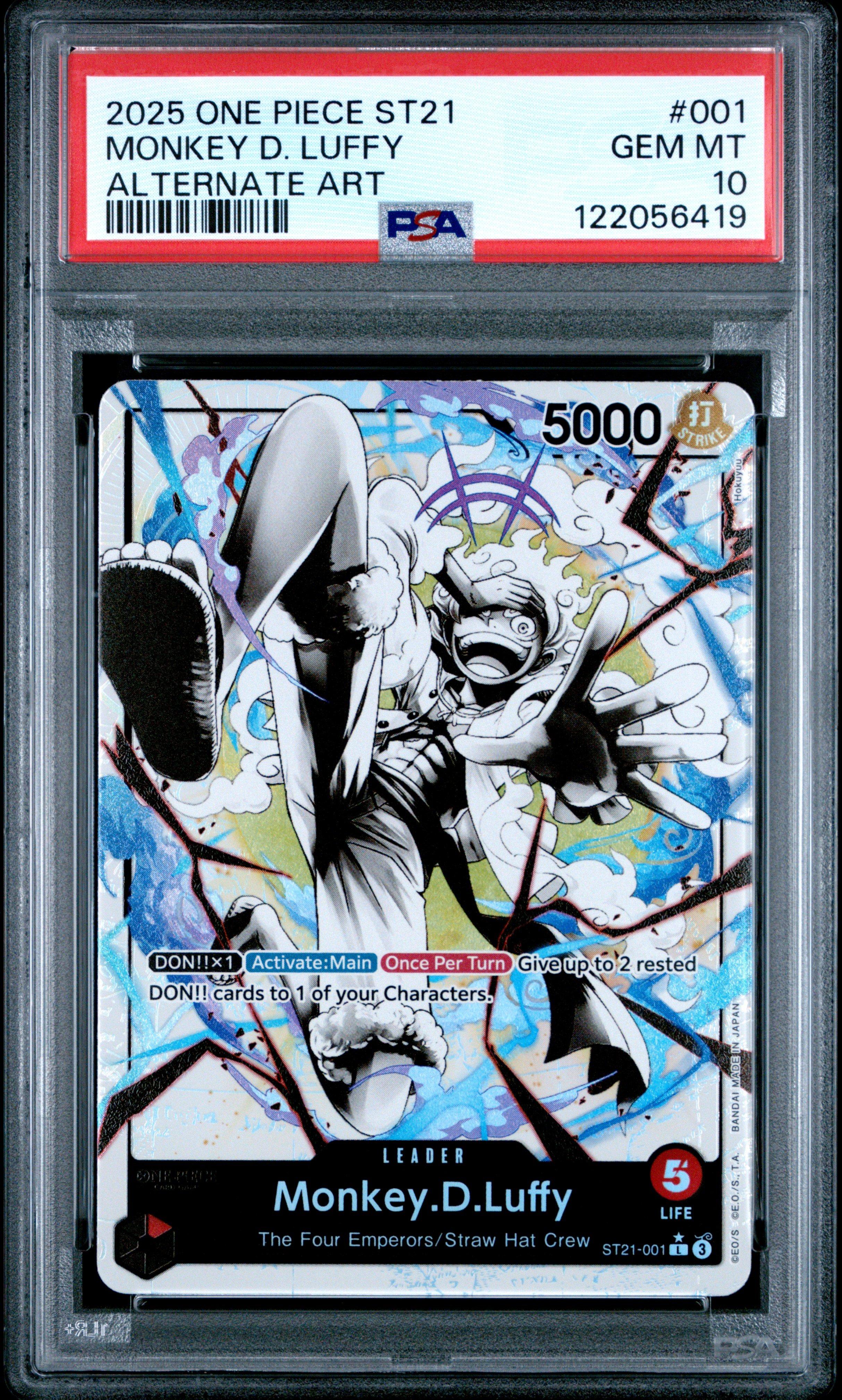 PSA10 ST29 JP MONKEY D. LUFFY #001 1795