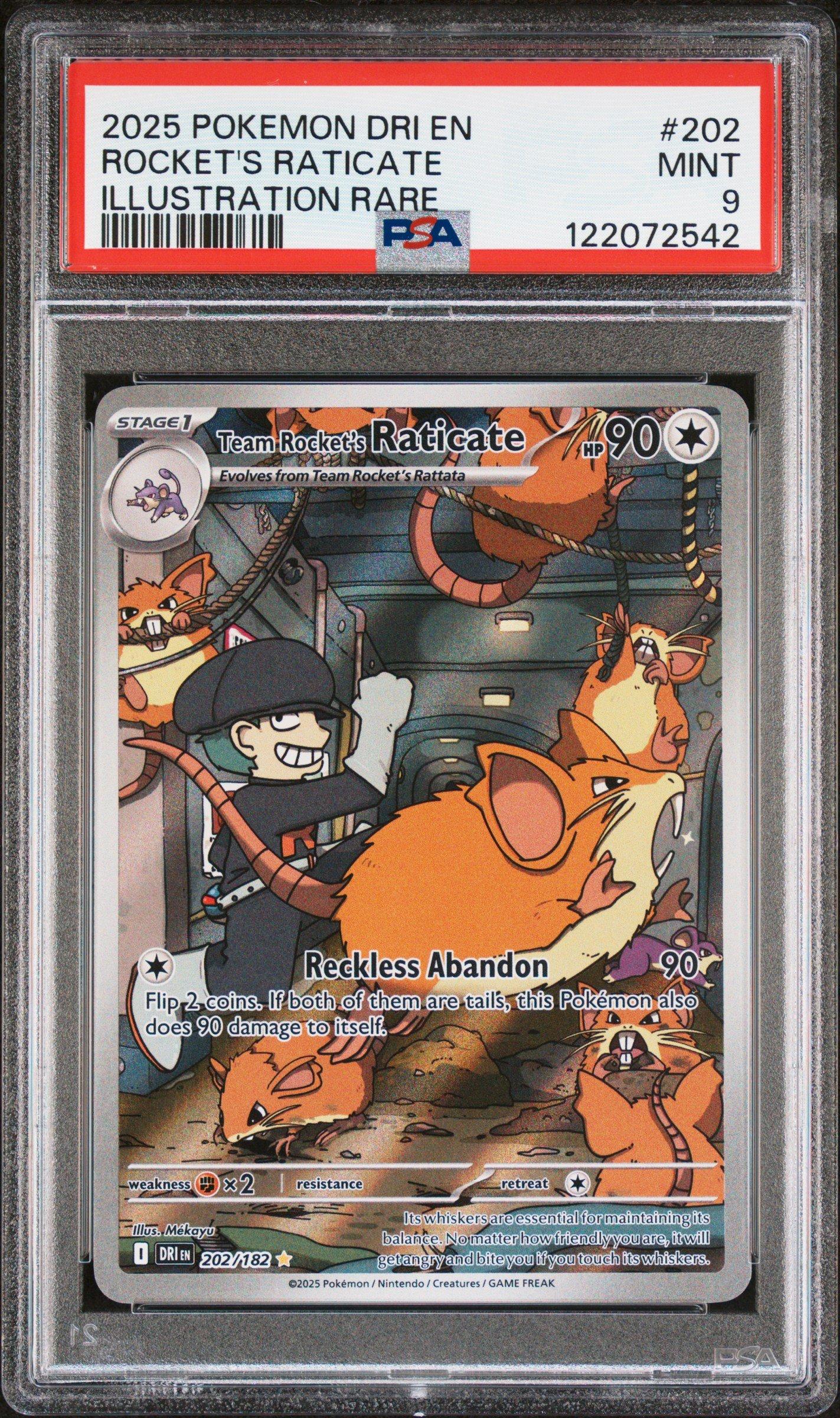 2025 Pokemon Dri En-destined Rivals 202 Team Rocket's Raticate