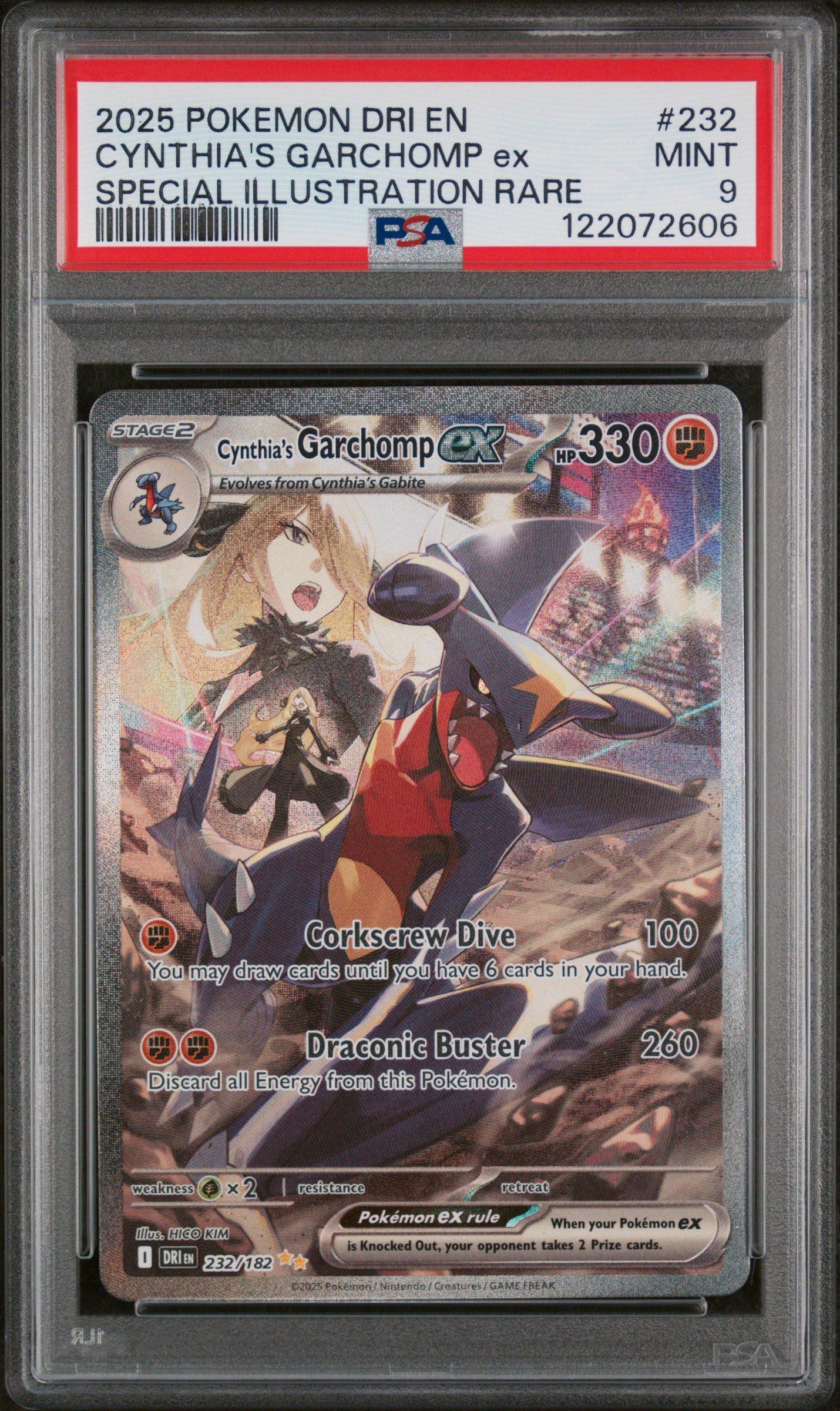 2025 Pokemon Dri En-destined Rivals 232 Cynthia's Garchomp Ex