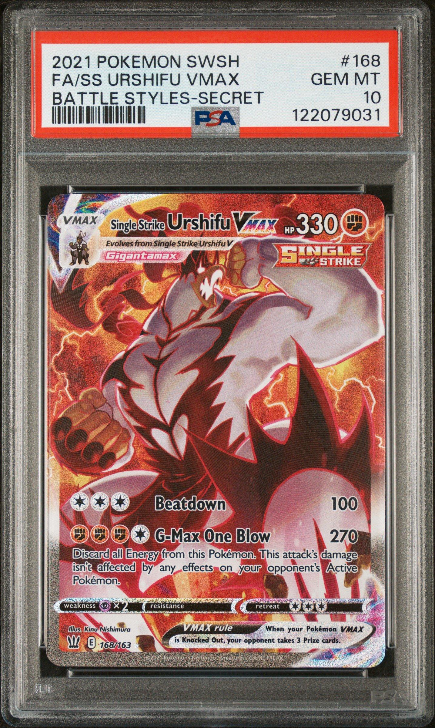 2024 Pokemon Tef En-temporal Forces 168 Full Art/single Strike Urshifu Vmax  Secret PSA 10 Graded Card | GameStop