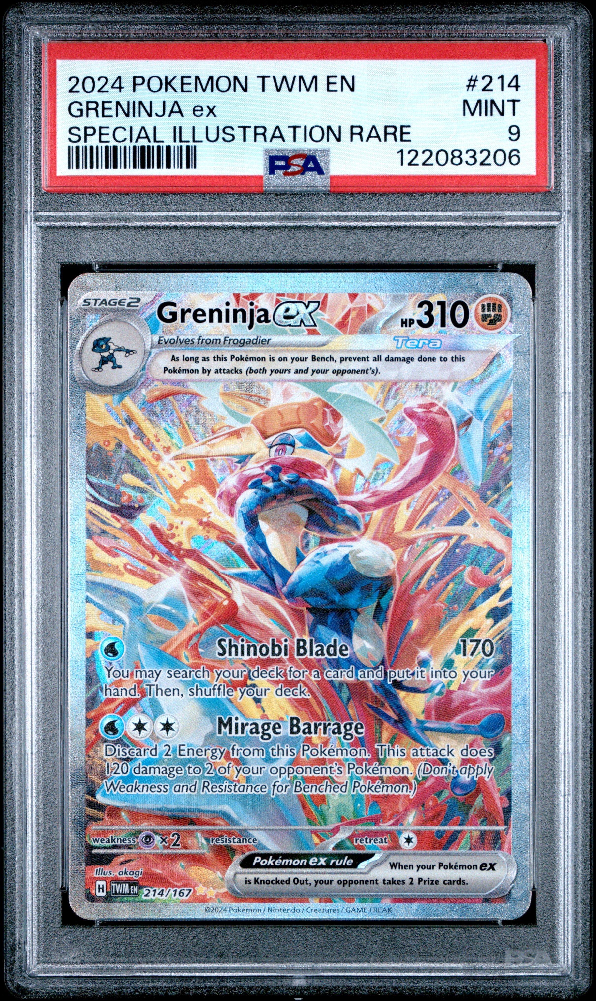 2024 Pokemon Twm En-twilight Masquerade 214 Greninja Ex Special