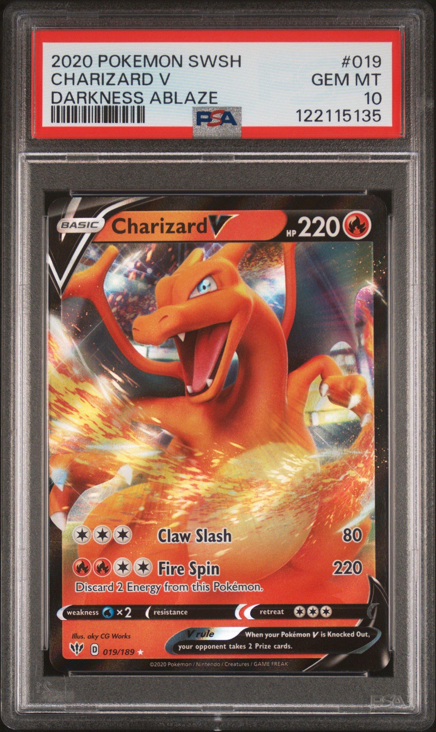 pokemon card value charizard v 2020 Pokémon Black Star Promos SWSH050 CGC 9.5 Gem Mint – Oblivion Collectibles When your Pokémon V is Knocked Out Pokemon TCG Brilliant Stars 153/172