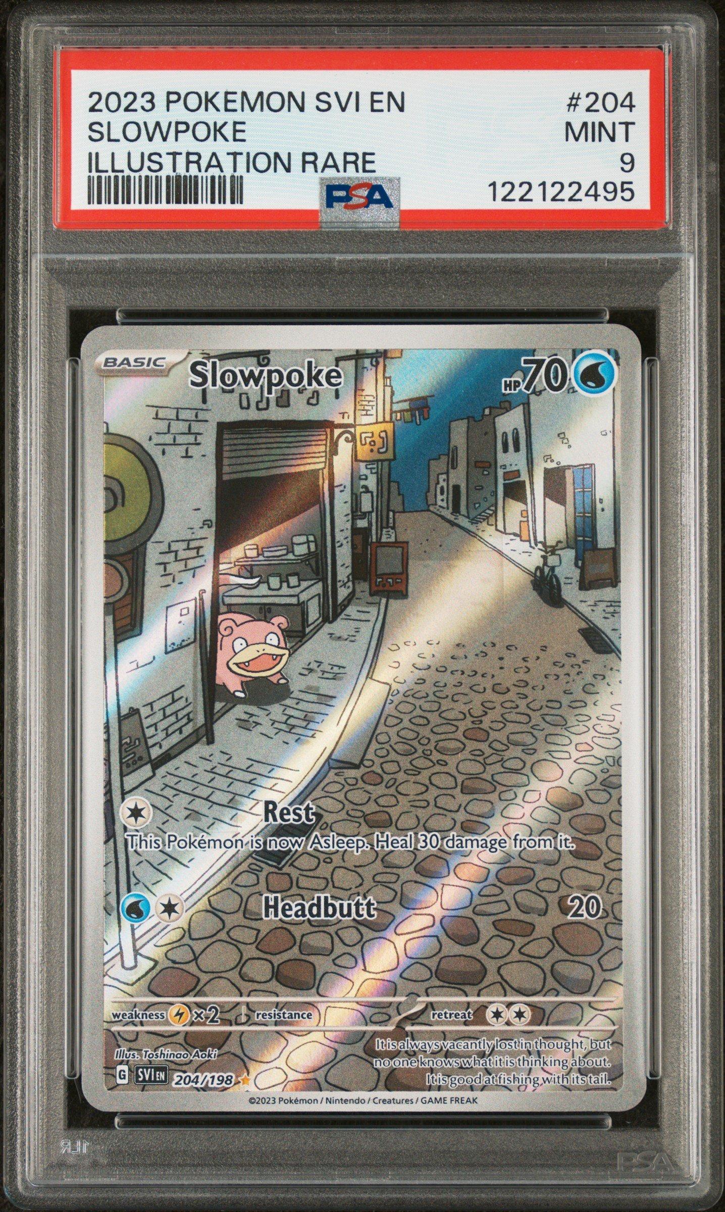 rare slowpoke pokemon card - 079/165 - Pokemon 151 - Reverse Foil Water / 70 / Basic Attack 1 Slowpoke #057/142 - Stellar Crown