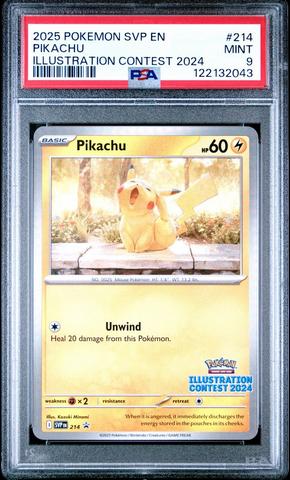 2025 Pokemon Svp En-sv Black Star Promo 214 Pikachu Illustration