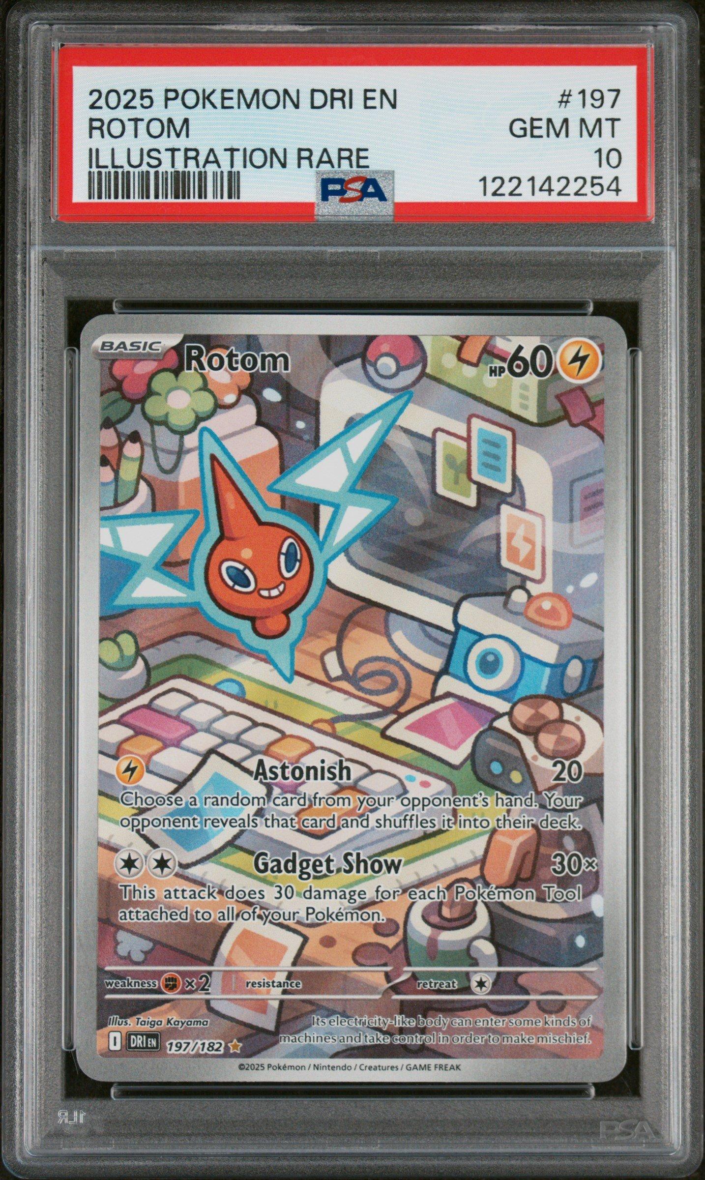 2025 Pokemon Dri En-destined Rivals 197 Rotom Illustration Rare