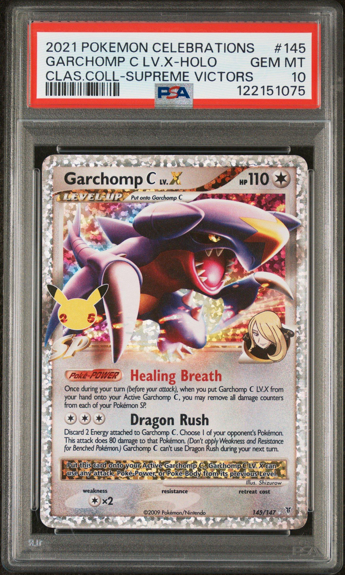 ガブリアスC LV.X-HOLO 2021 PSA10 2021 Pokemon Celebrations Classic Collection 145 Garchomp C Lv.x