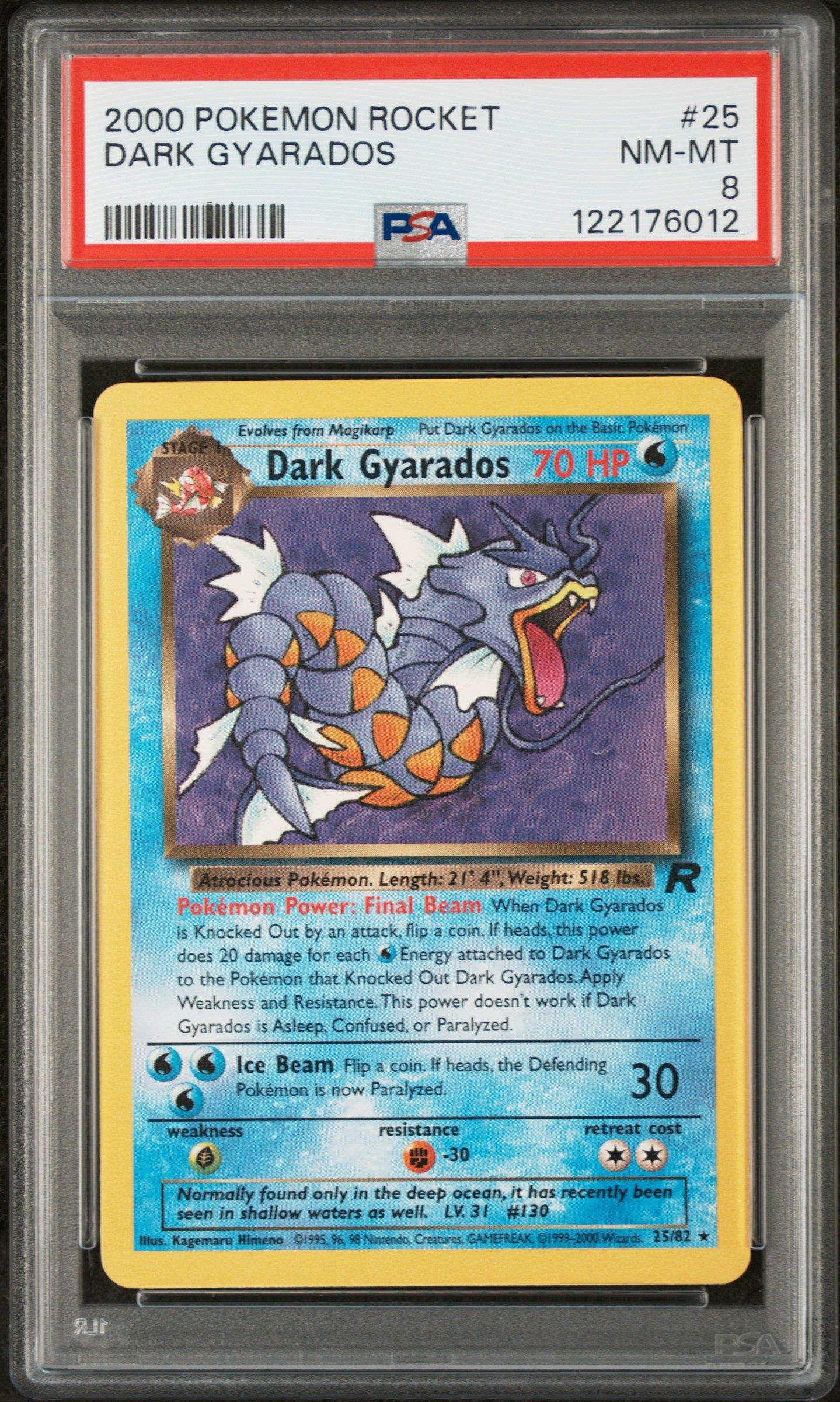 2000 Pokemon Rocket Dark Gyarados PSA