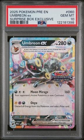 ポケモンカードゲーム Psa 10 Umbreon ex PSA 10 Umbreon EX Prismatic Evolutions Special Illustration Rare