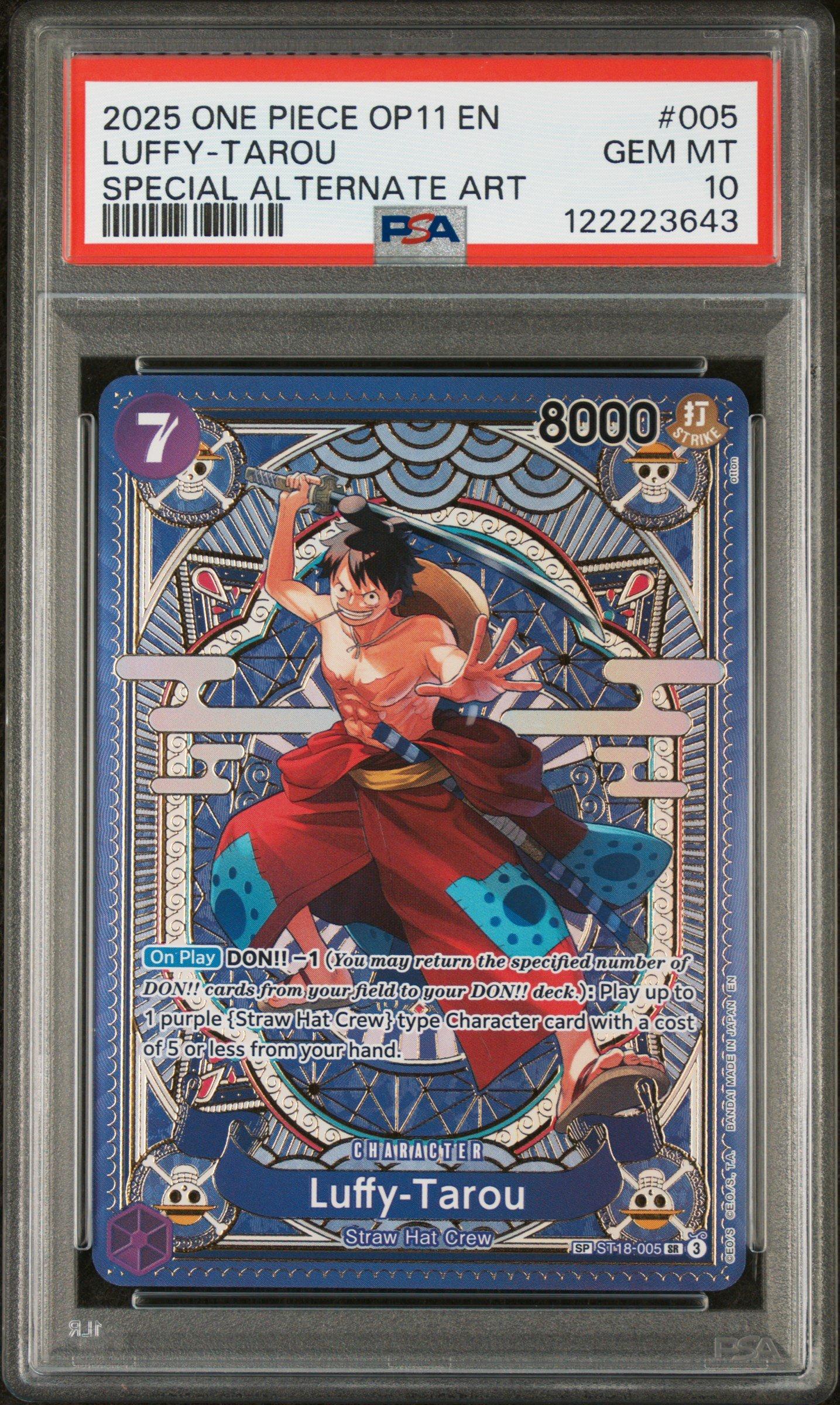 2025 One Piece Op11-a Fist Of Divine Speed 005 Luffy-tarou Special