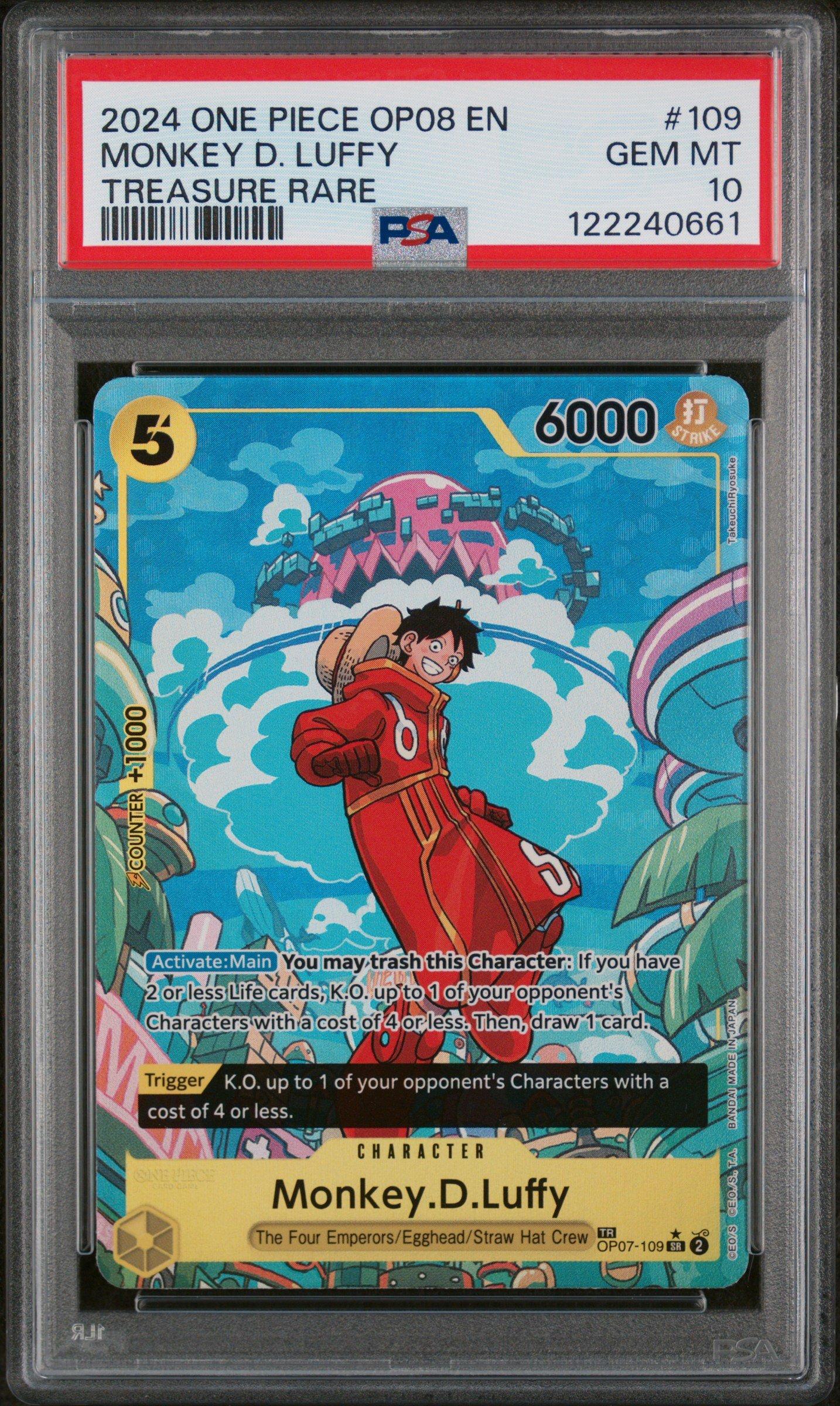 2024 One Piece Op08-two Legends 109 Monkey D. Luffy Treasure Rare