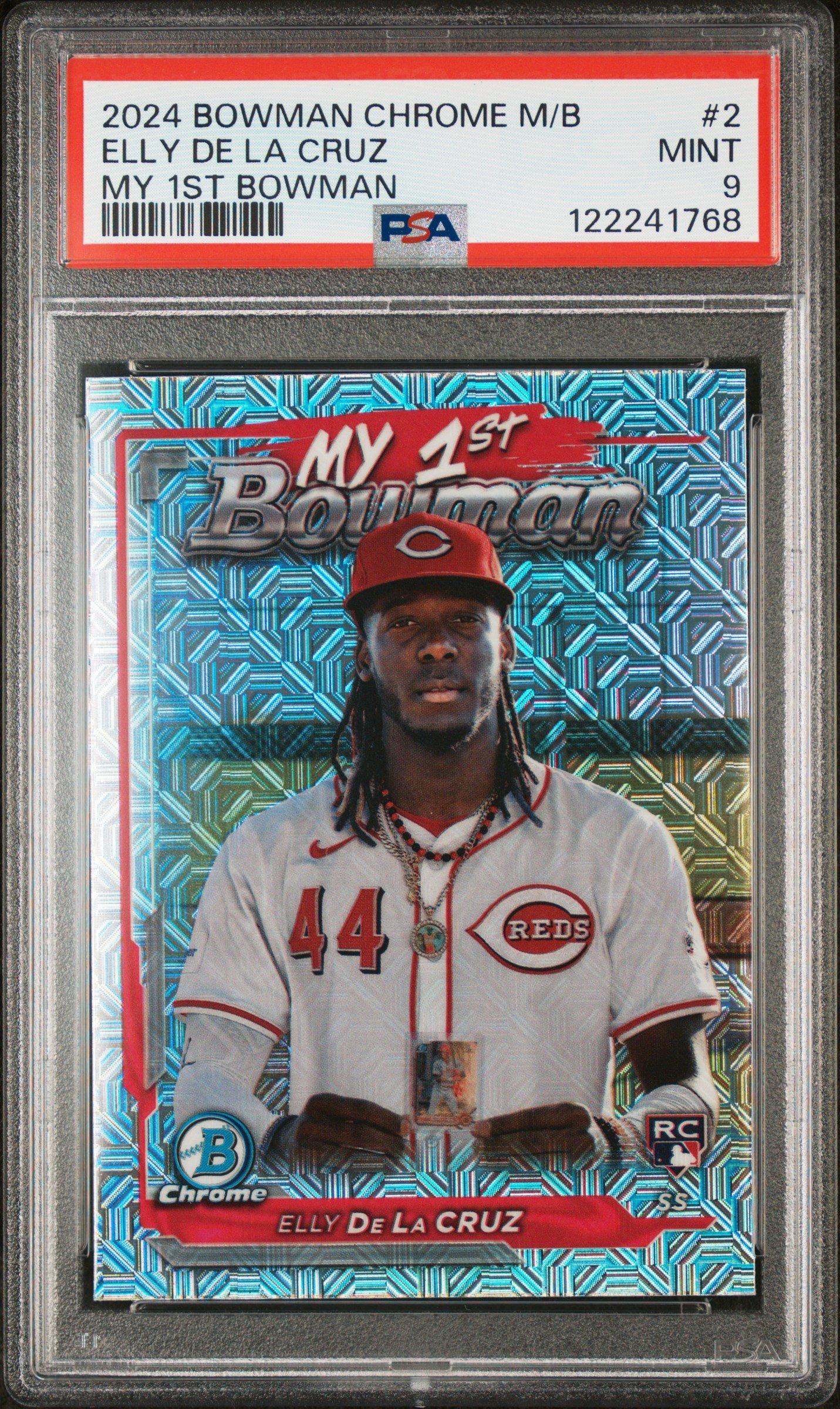 2024 Bowman Chrome Mega Box My 1st Bowman 2 Elly De La Cruz PSA 9