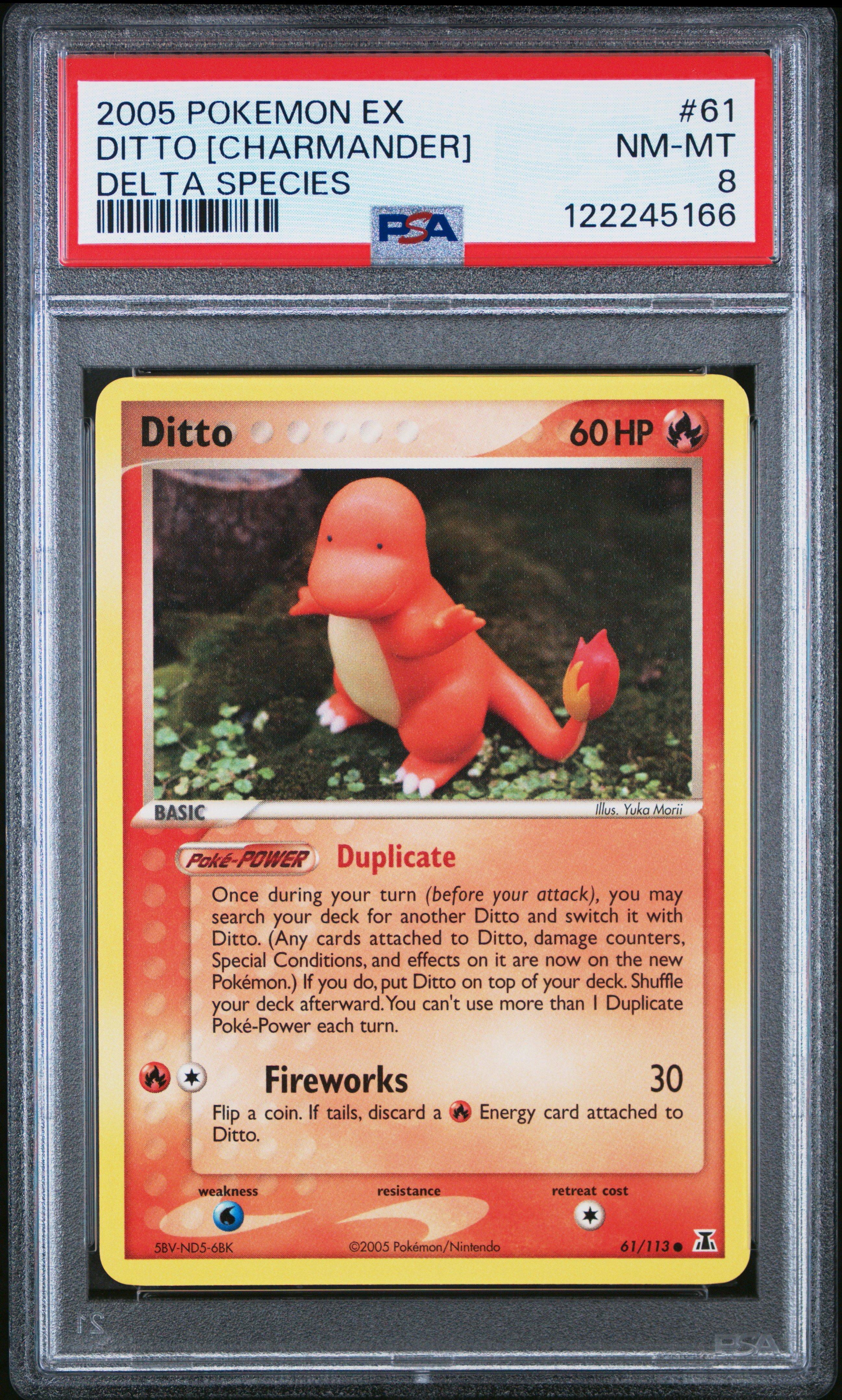 2005 Pokemon Ex Delta Species 61 Ditto [charmander] PSA