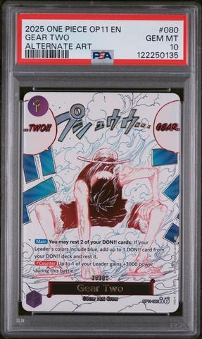 2025 One Piece Op10-royal Blood 082 Kuzan Alternate Art PSA 10