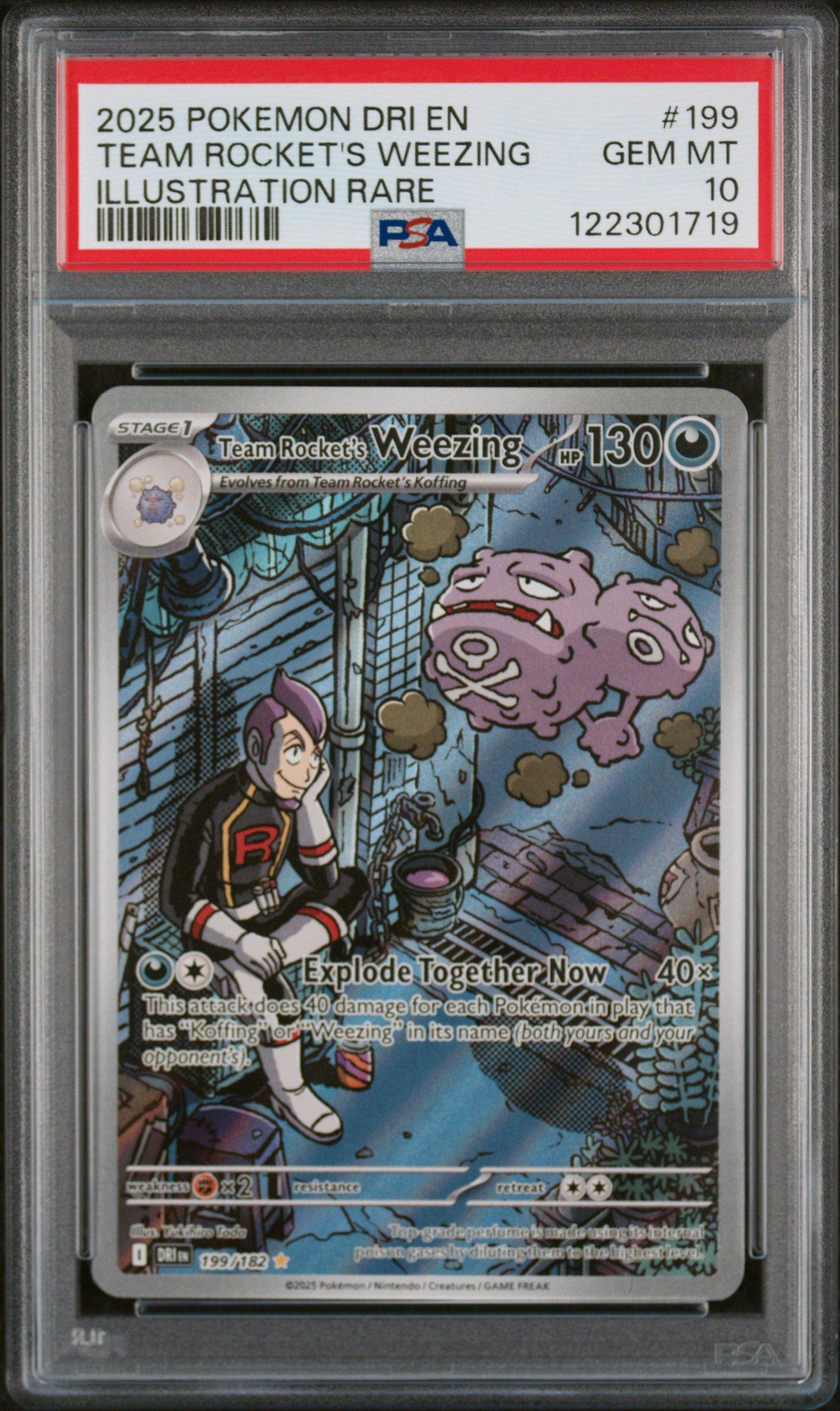2025 Pokemon Dri En-destined Rivals 199 Team Rocket's Weezing