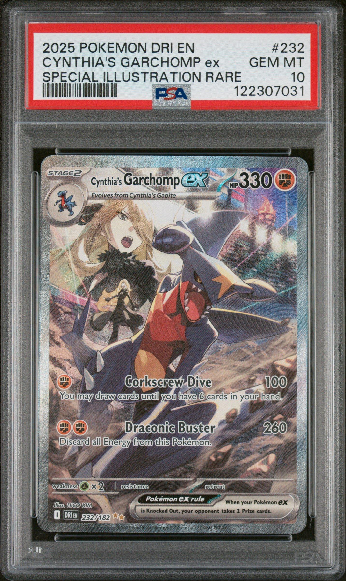 2025 Pokemon Dri En-destined Rivals 232 Cynthia's Garchomp