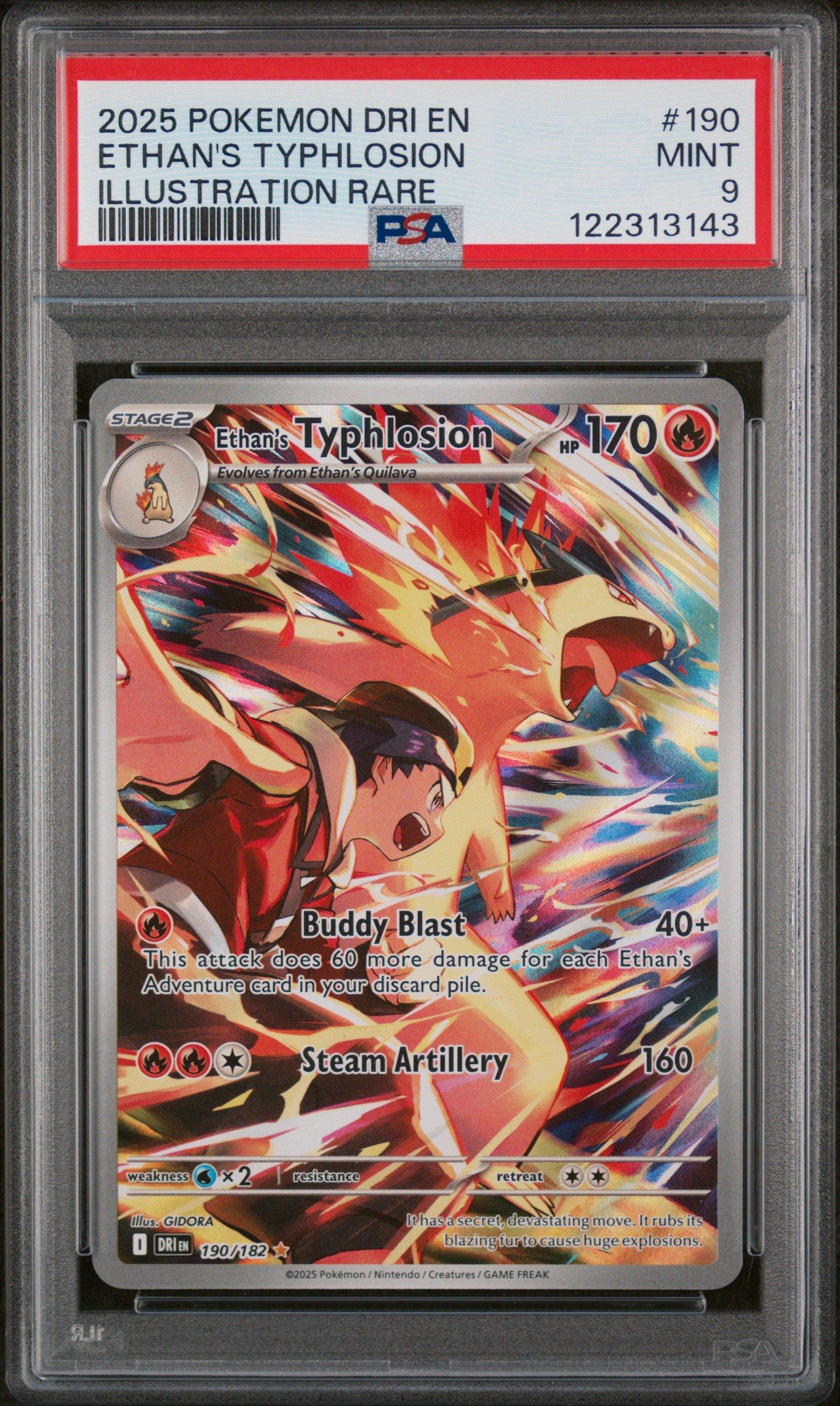 2025 Pokemon Dri En-destined Rivals 190 Ethan's Typhlosion