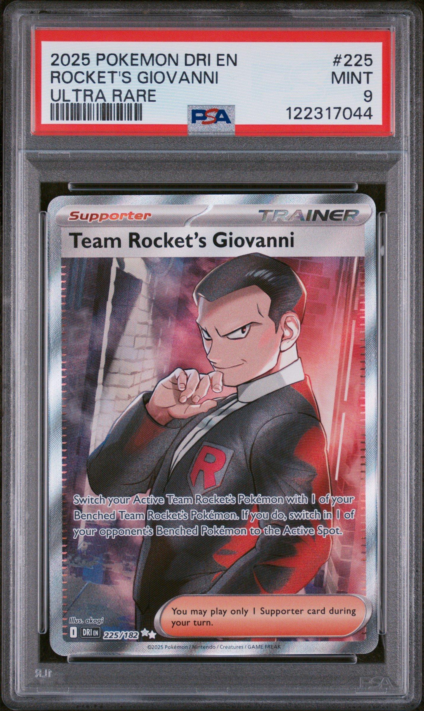 2025 Pokemon Dri En-destined Rivals 225 Team Rocket's Giovanni