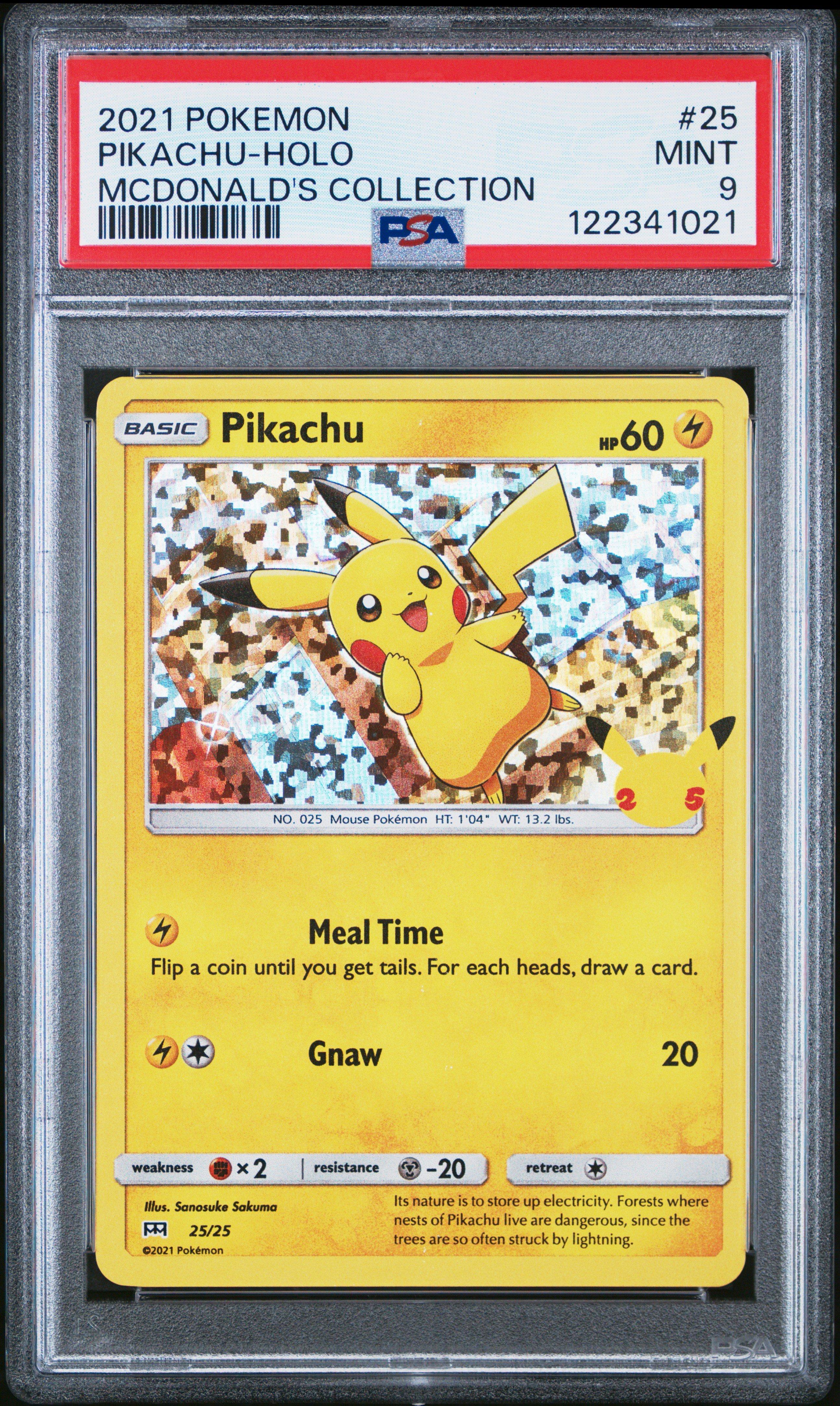 2021 Pokemon Mcdonald's Collection 25 Pikachu-holo PSA 9 | GameStop
