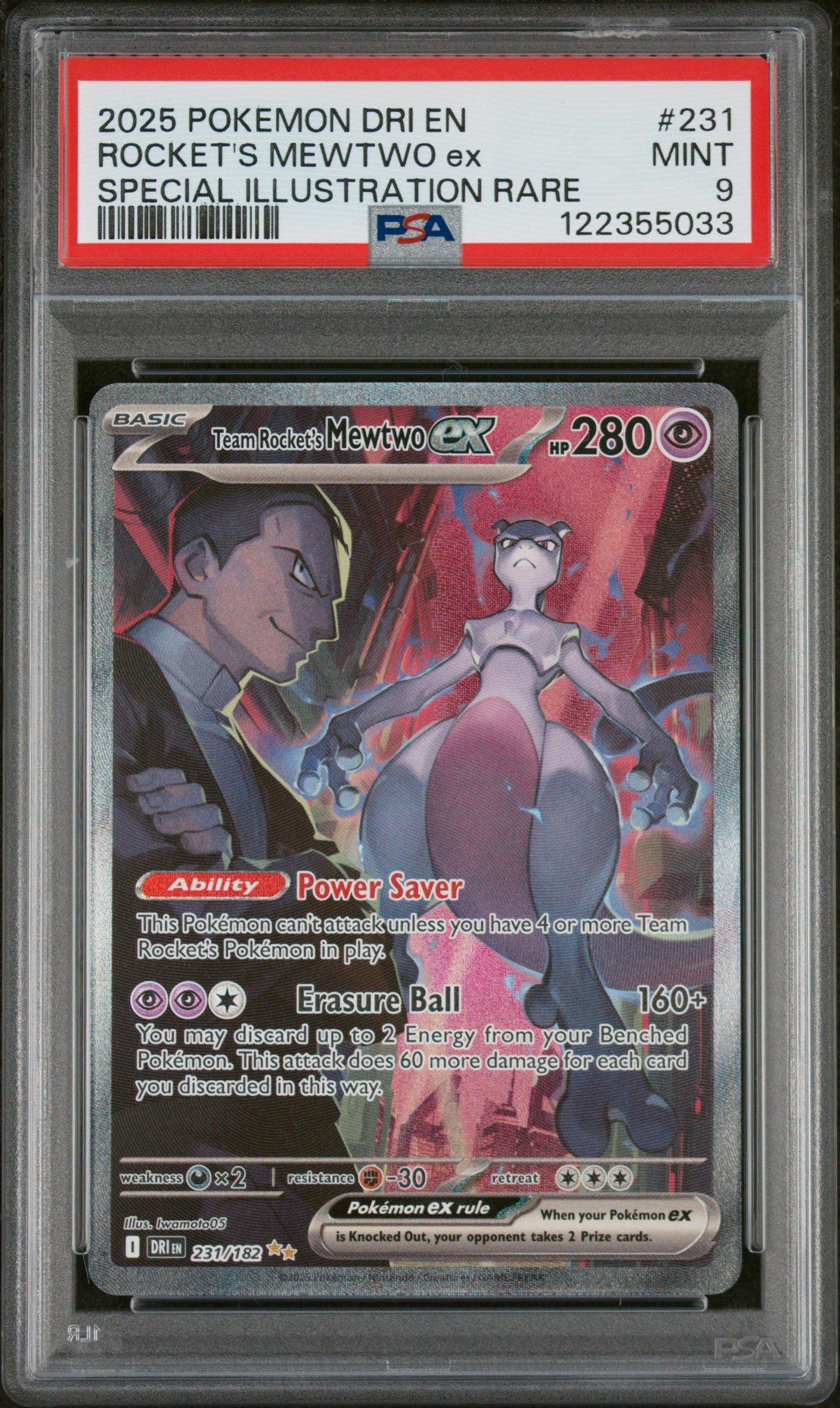 2025 Pokemon Dri En-destined Rivals 231 Team Rocket's Mewtwo Ex