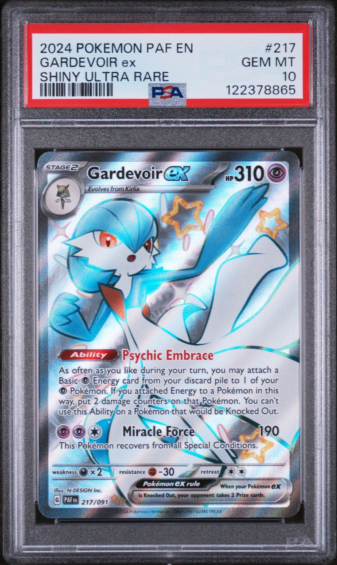 2024 Pokemon Paf En-paldean Fates 217 Gardevoir Ex Shiny Ultra Rare PSA 10  Graded Card | GameStop