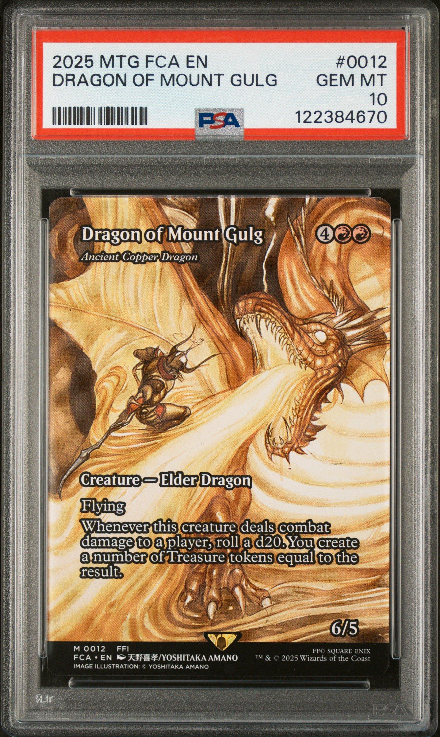 2025 Magic The Gathering Final Fantasy Through The Ages 0012 Dragon Of Mount Gulg PSA 10