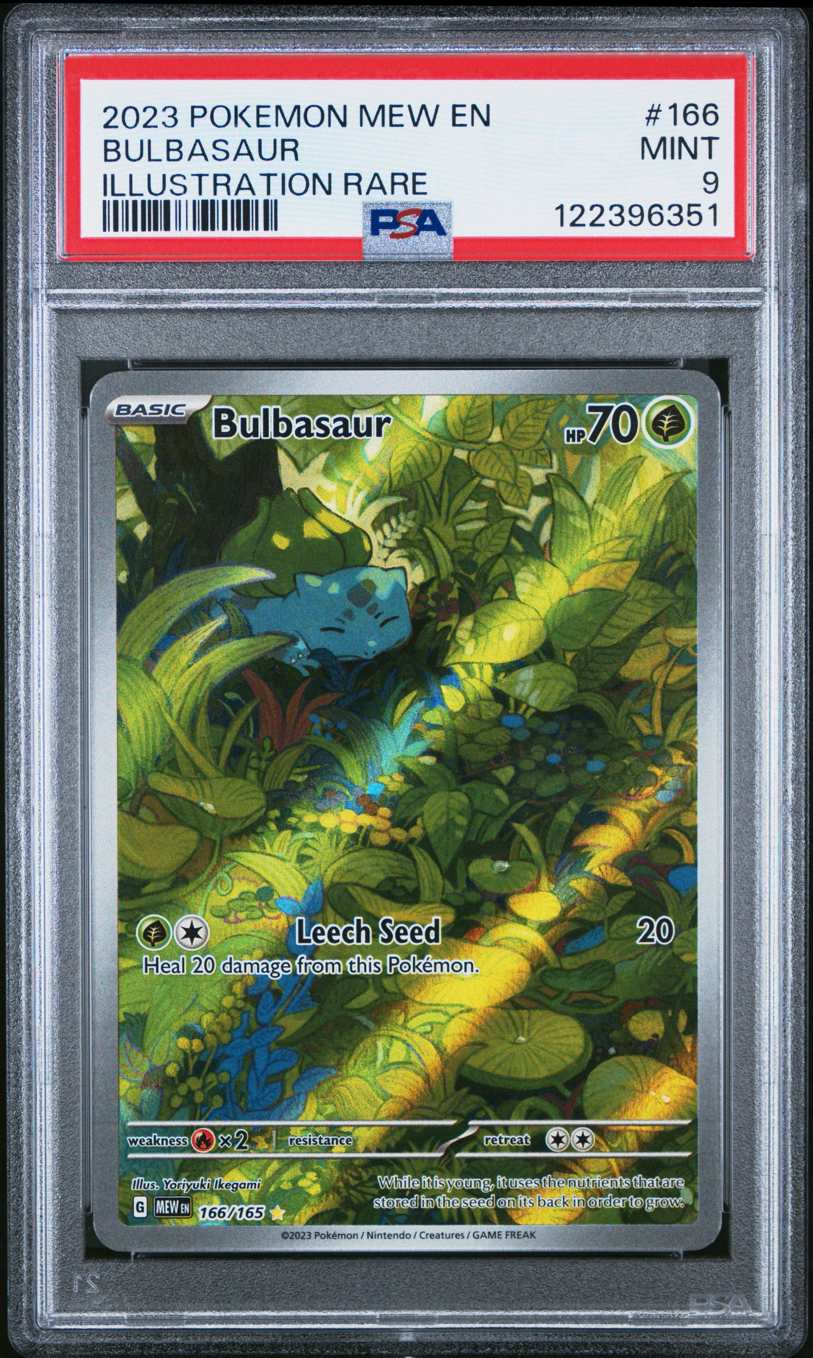 rare bulbasaur pokemon card - 001/165 - Pokemon 151 - Reverse Foil [1G] Razor Leaf (30) Weakness / Resistance / Retreat Cost Rare Bulbasaur Card Pokemon Stellar