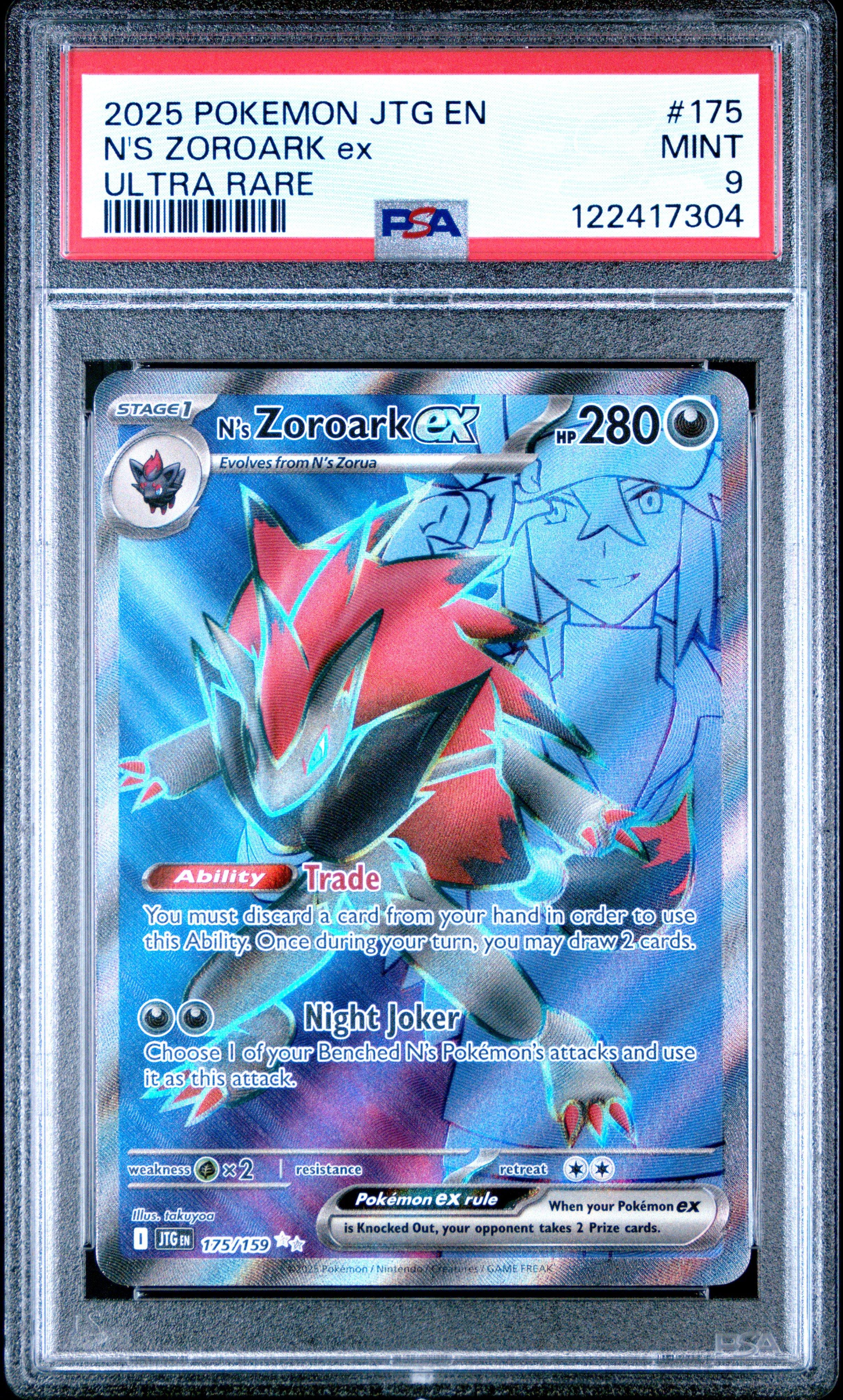 2025 Pokemon Jtg En-journey Together 175 N's Zoroark Ex Ultra Rare